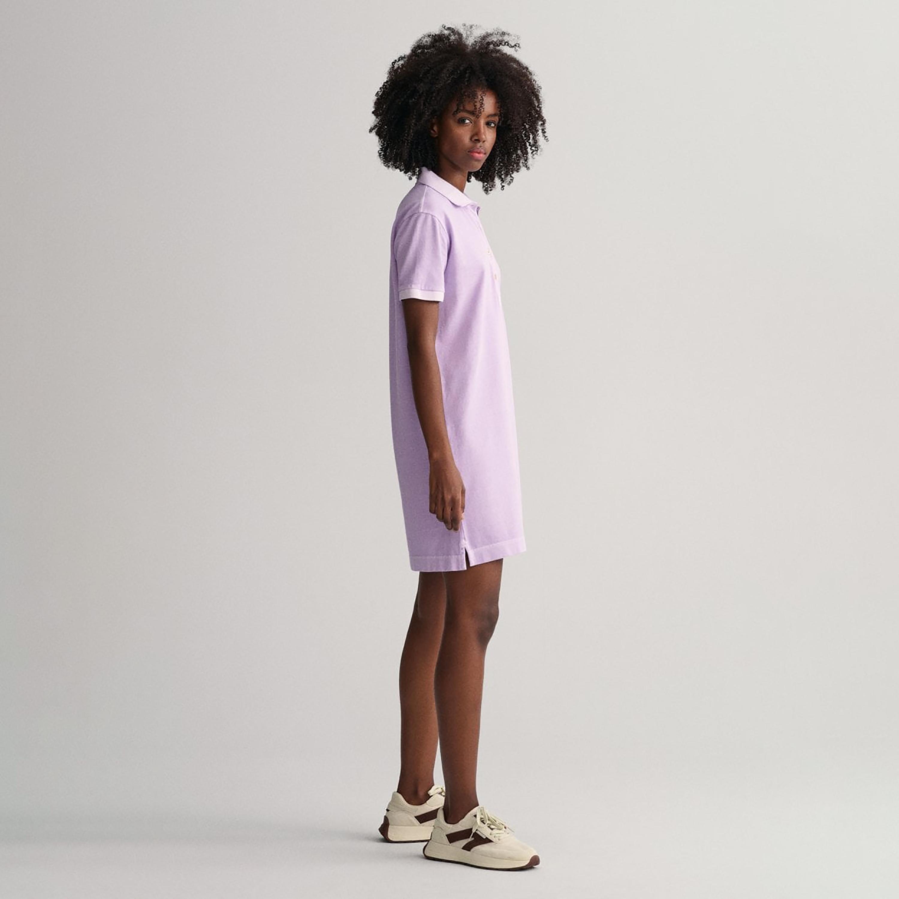 Gant Logo Detail Collared T-Shirt Mini Dress-women-clothing-dresses-image-3