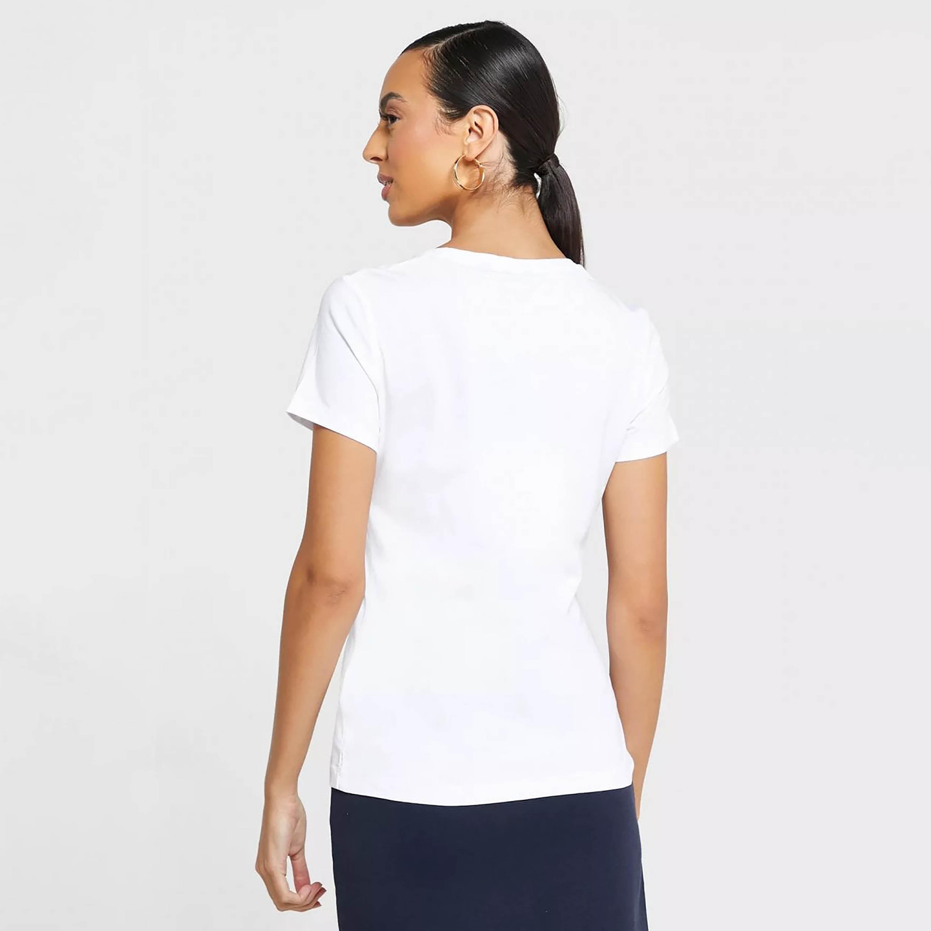 Gant Logo Print Round Neck Short Sleeves Women's T-Shirt-women-clothing-tshirts-image-3