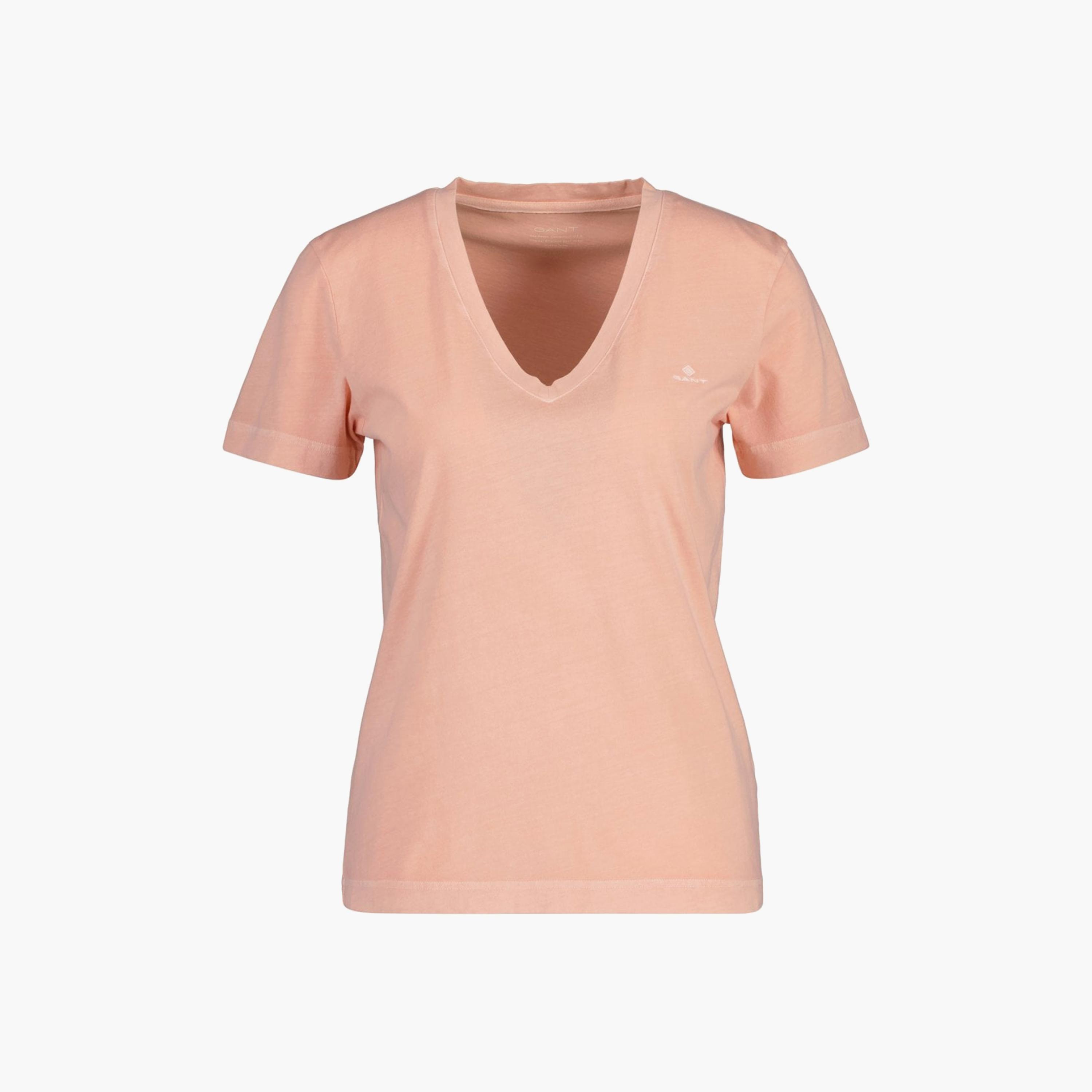 تي-شيرت جانت لوجو بأكمام قصيرة والرقبة الخامسة-women-clothing-tshirts-image-1