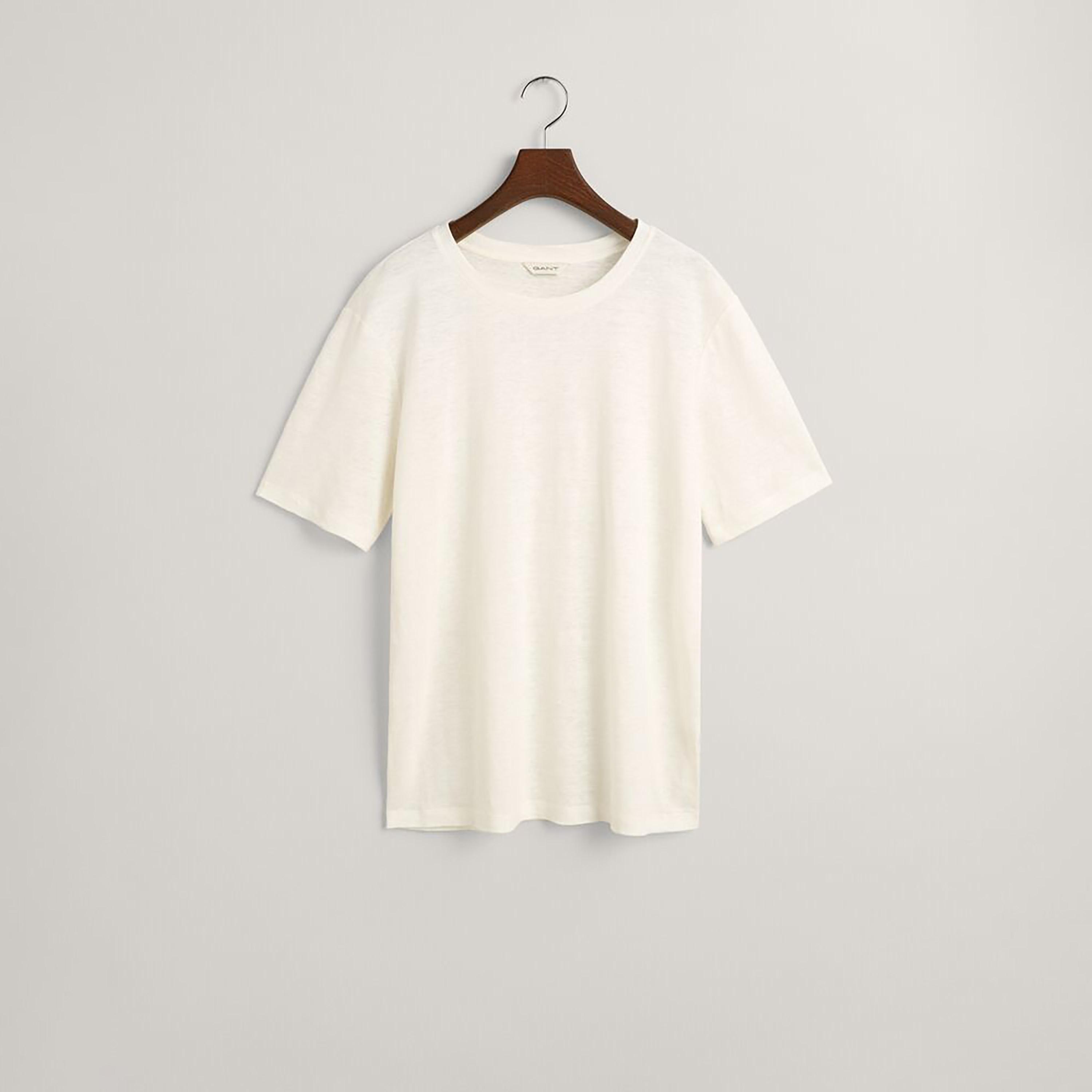 Gant Plain Round Neck Short Sleeves Women's T-Shirt-women-clothing-tshirts-image-5