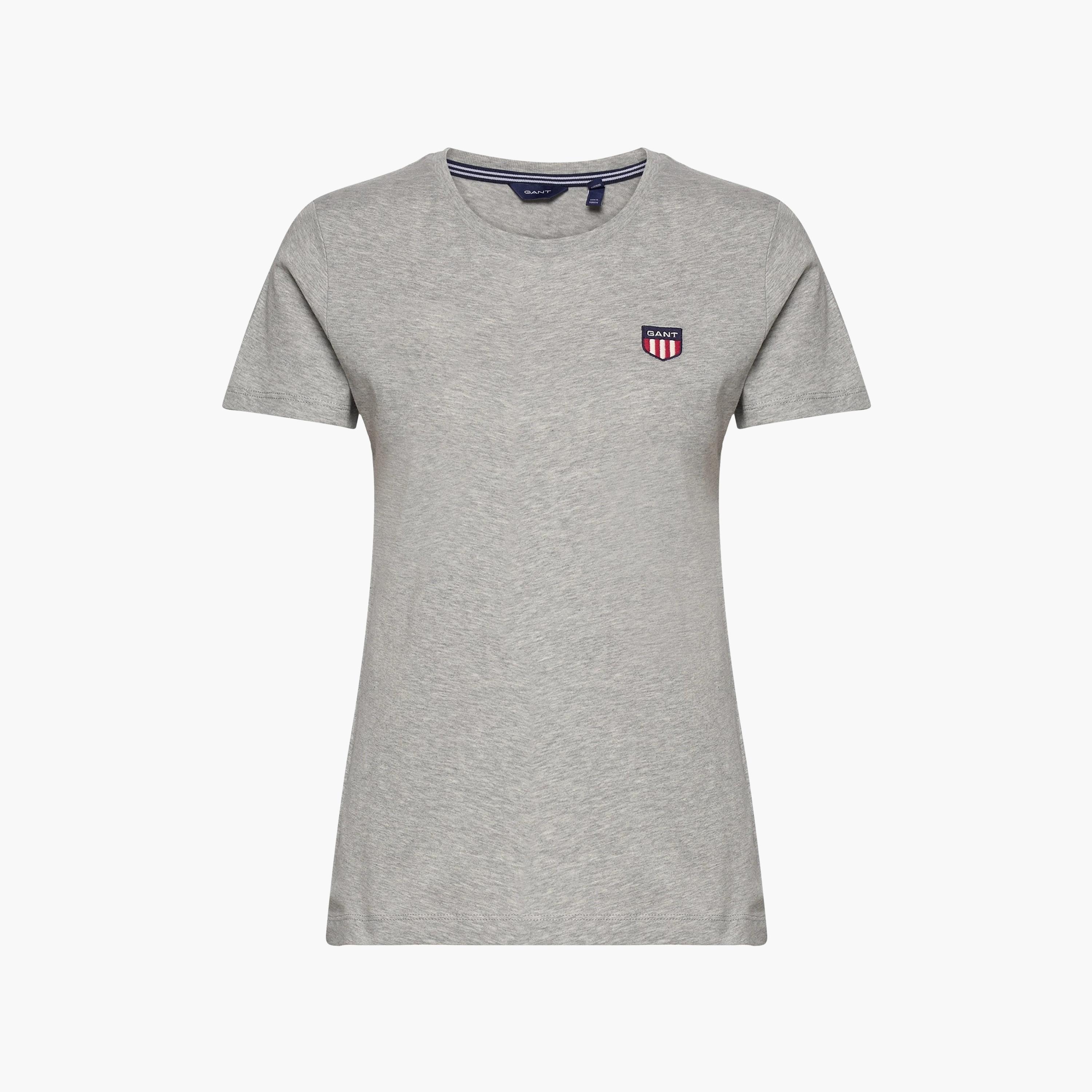 Gant Applique Crew Neck Short Sleeves T-Shirt-women-clothing-tshirts-image-1