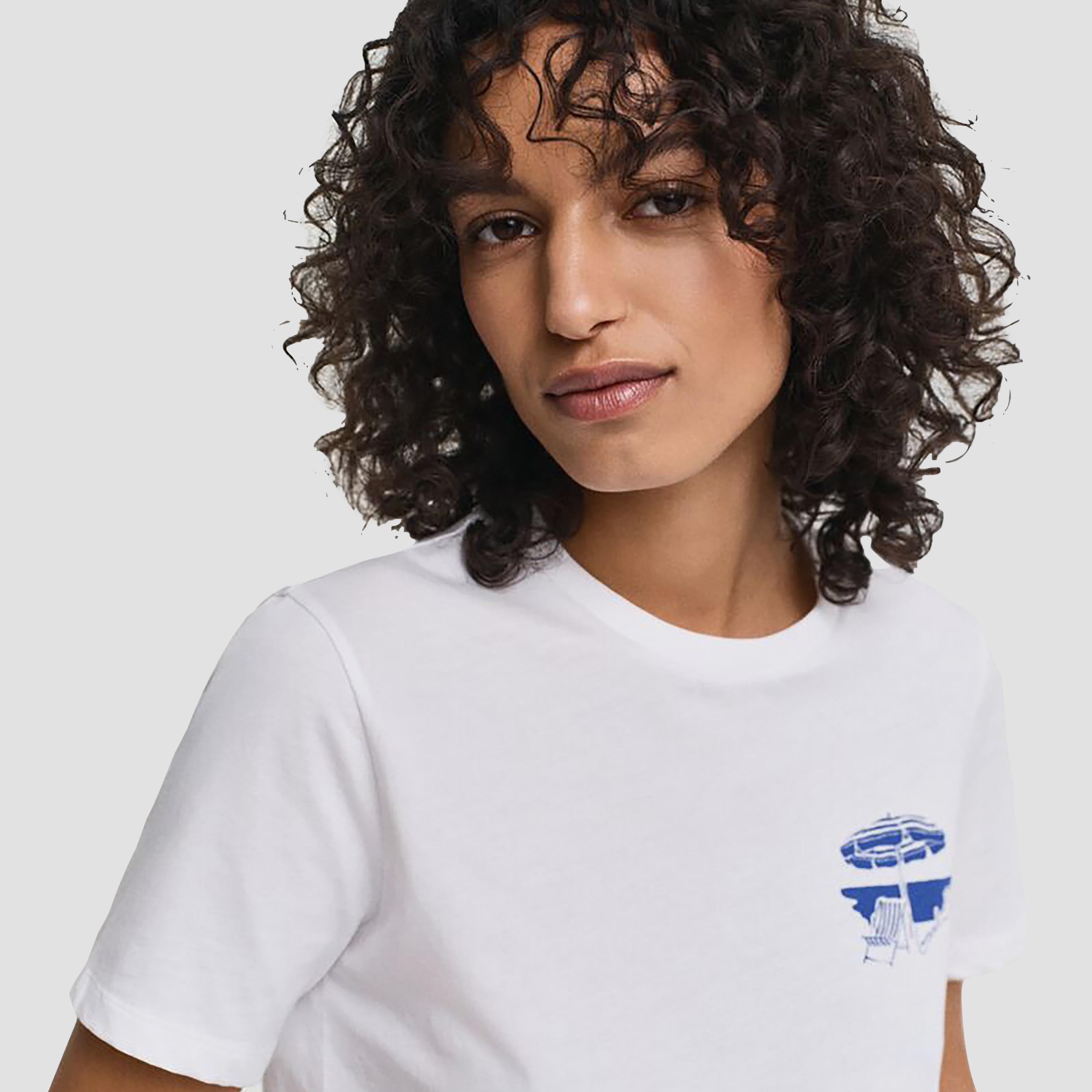 تيشيرت حريمي بياقة دائرية وأكمام قصيرة، سادة من جانت-women-clothing-tshirts-image-3