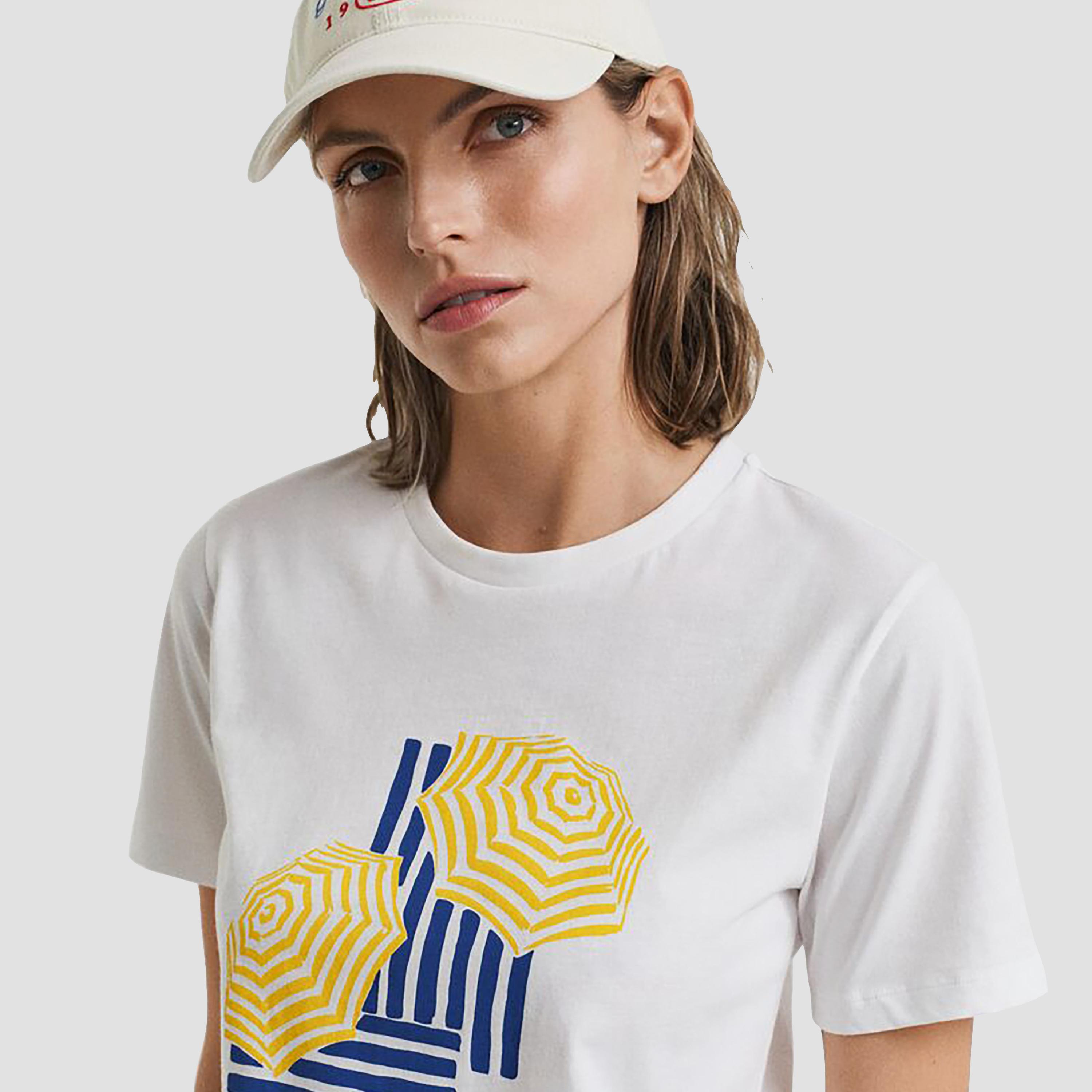 Gant Printed Crew Neck Short Sleeves Women's T-Shirt-women-clothing-tshirts-image-3