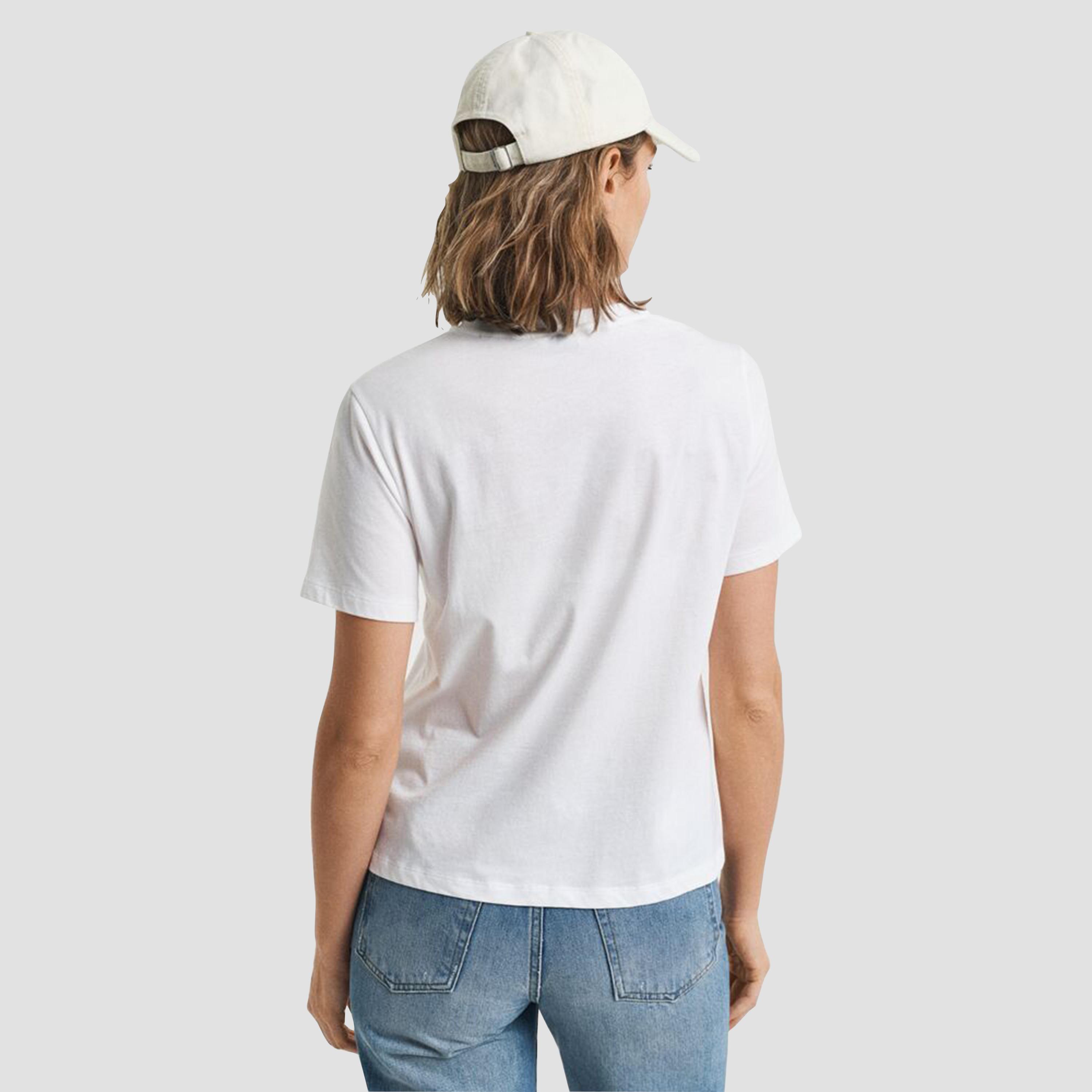 Gant Printed Crew Neck Short Sleeves Women's T-Shirt-women-clothing-tshirts-image-4