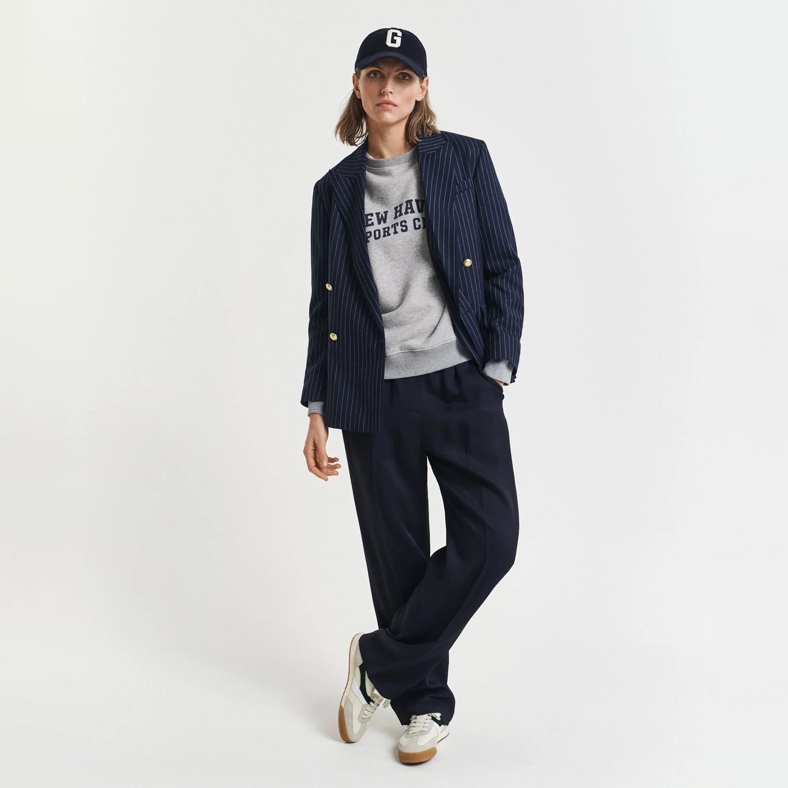 Gant Typographic Print Crew Neck Long Sleeves Women's Sweatshirt-women-clothing-hoodiesandsweatshirts-sweatshirts-image-2