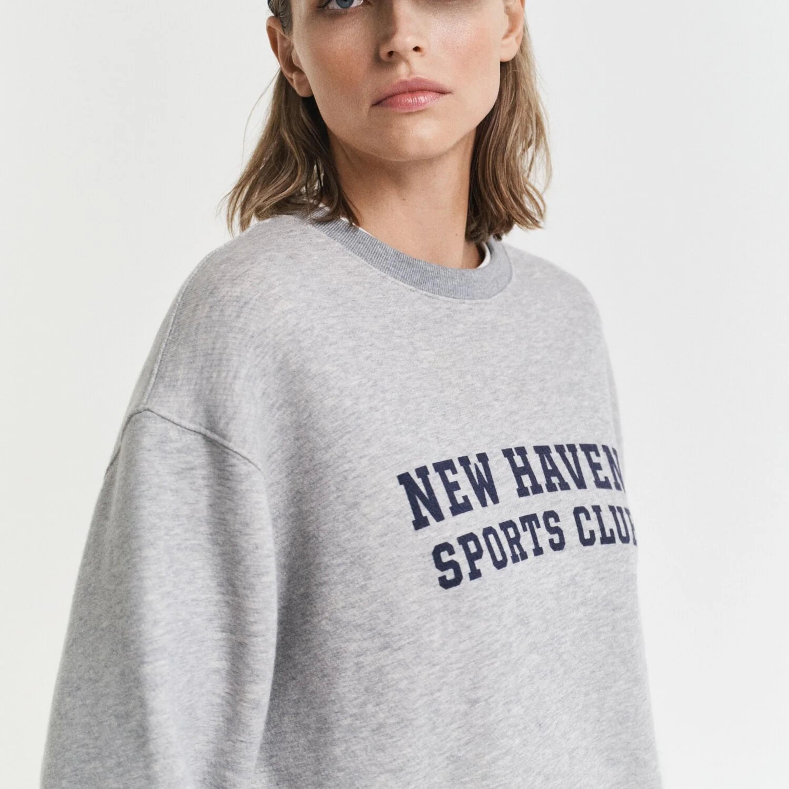 Gant Typographic Print Crew Neck Long Sleeves Women's Sweatshirt-women-clothing-hoodiesandsweatshirts-sweatshirts-image-3
