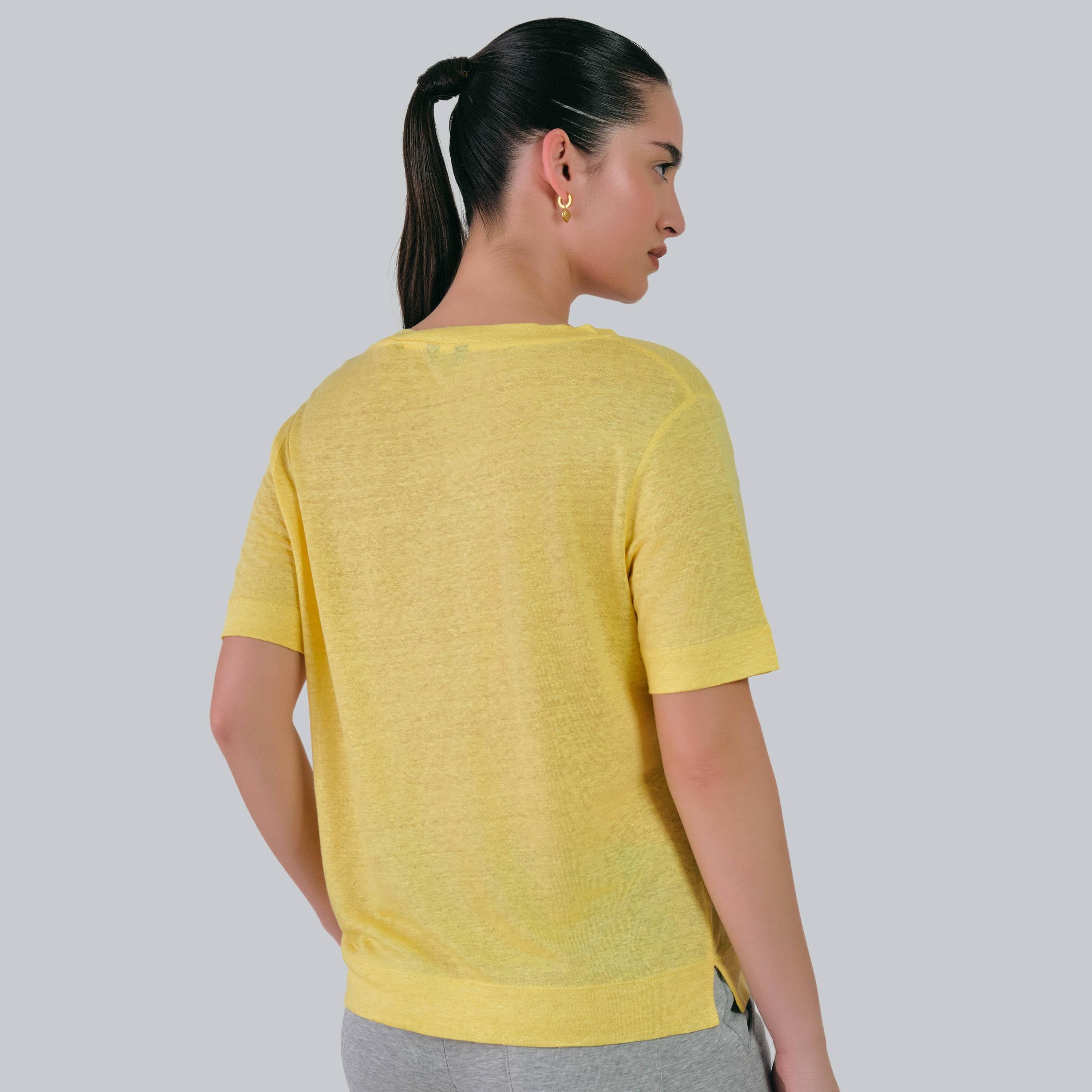 Gant Plain Round Neck Short Sleeves Women's T-Shirt-women-clothing-tshirts-image-3