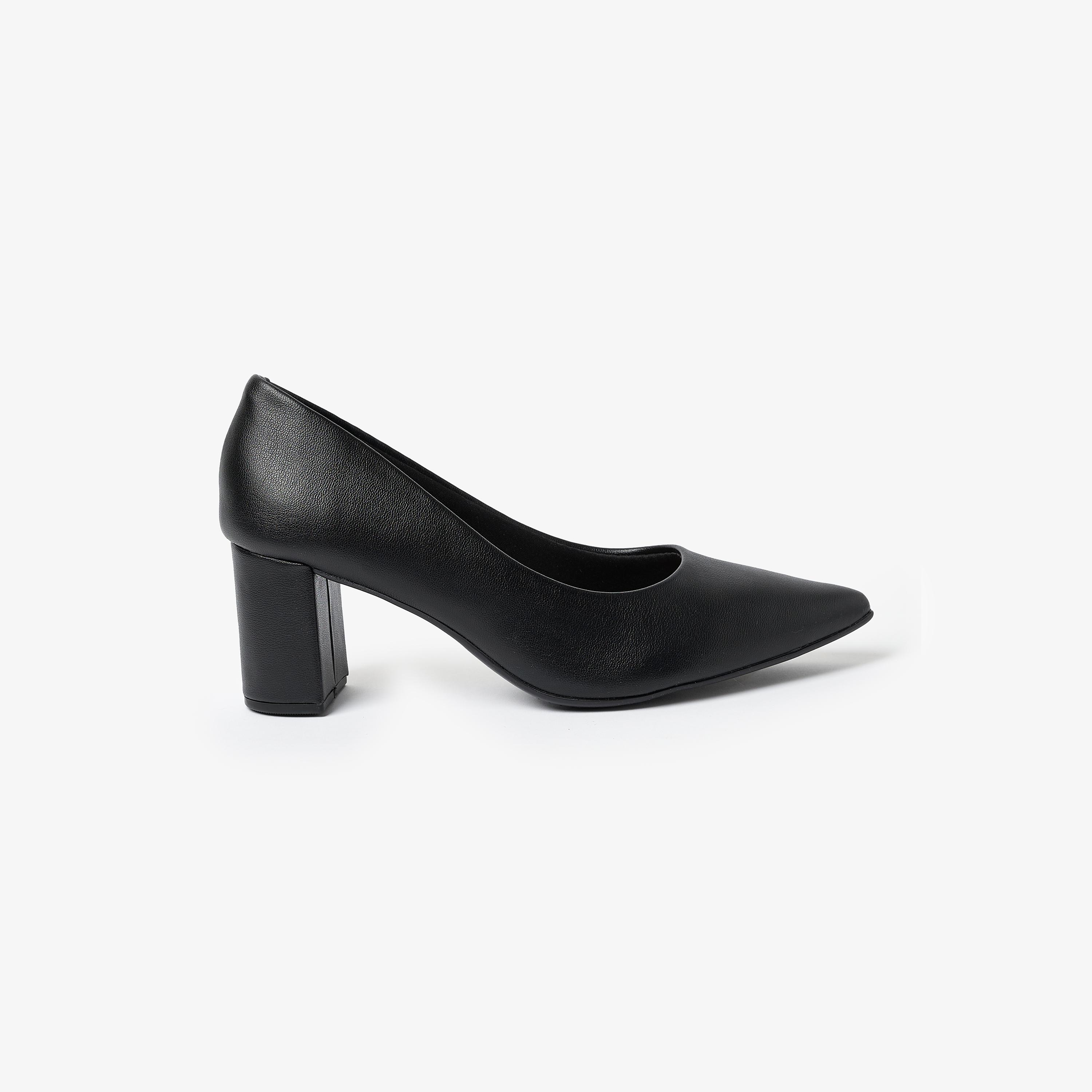 Beira Rio by Geoomnii  Women's Pointed Toe Block Heel Pumps | 4241-200-9569      -women-shoes-heels-image-2
