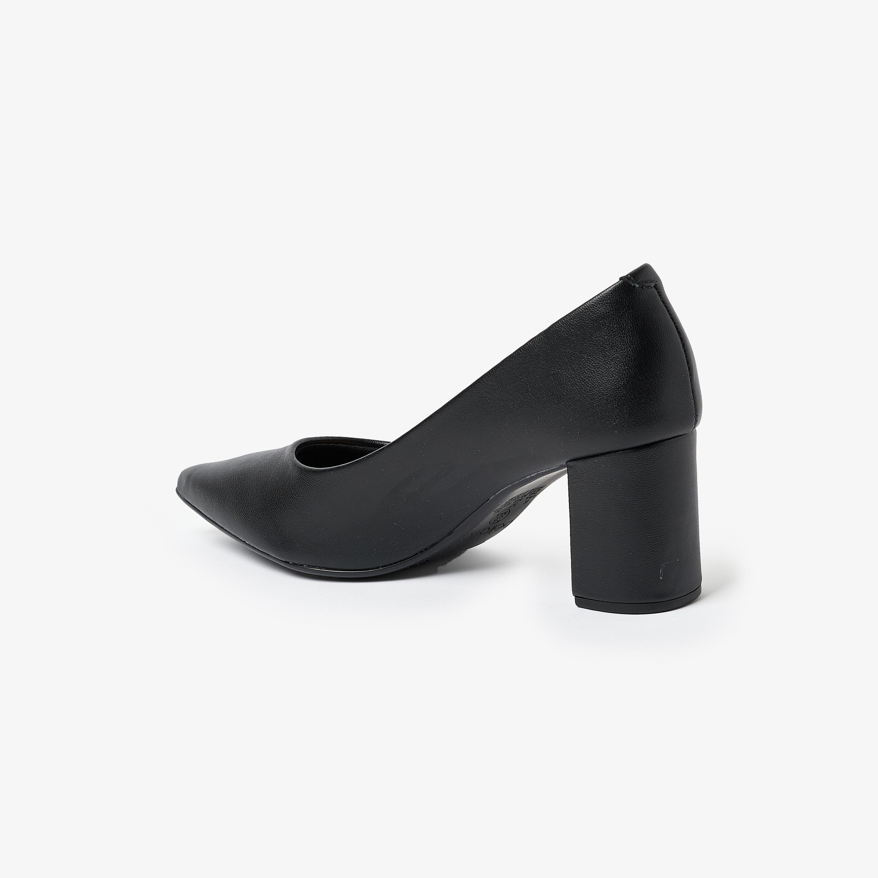 Beira Rio by Geoomnii  Women's Pointed Toe Block Heel Pumps | 4241-200-9569      -women-shoes-heels-image-3
