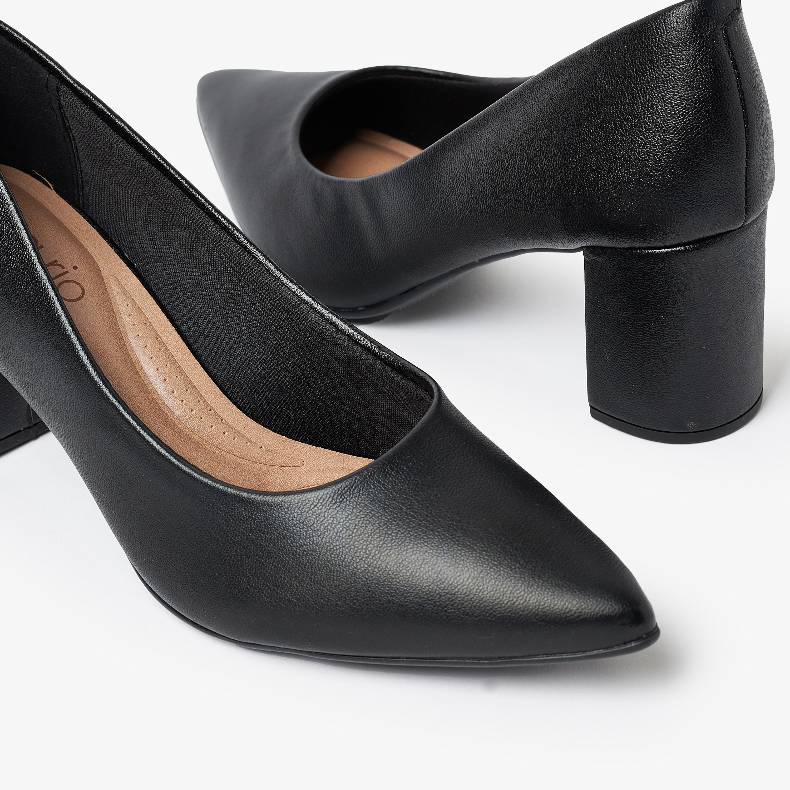 Beira Rio by Geoomnii  Women's Pointed Toe Block Heel Pumps | 4241-200-9569      -women-shoes-heels-image-5