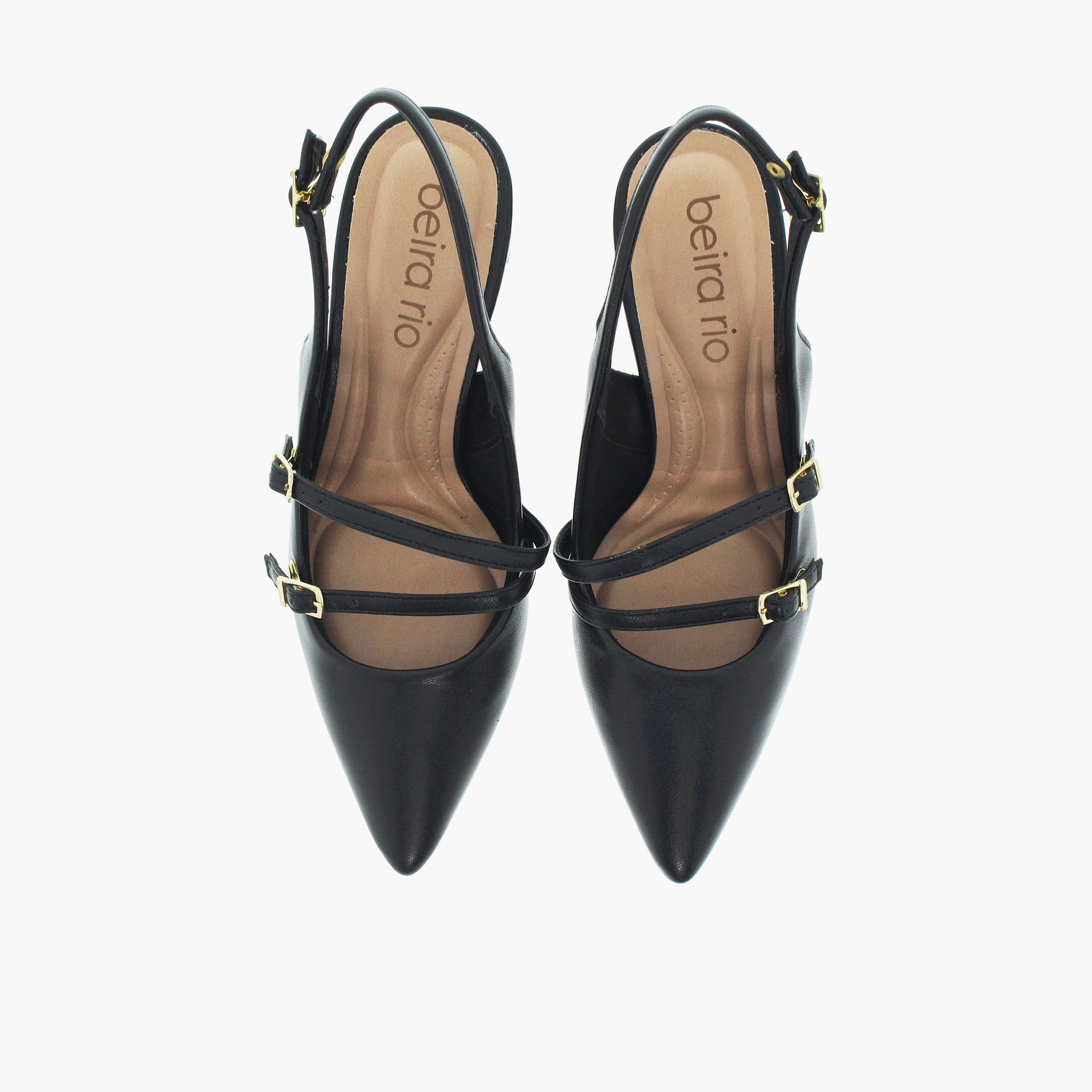 Beira Rio by Geoomnii  Women's Buckle Strap Block Pumps | 4241-234-9569-15745       -women-shoes-heels-image-2