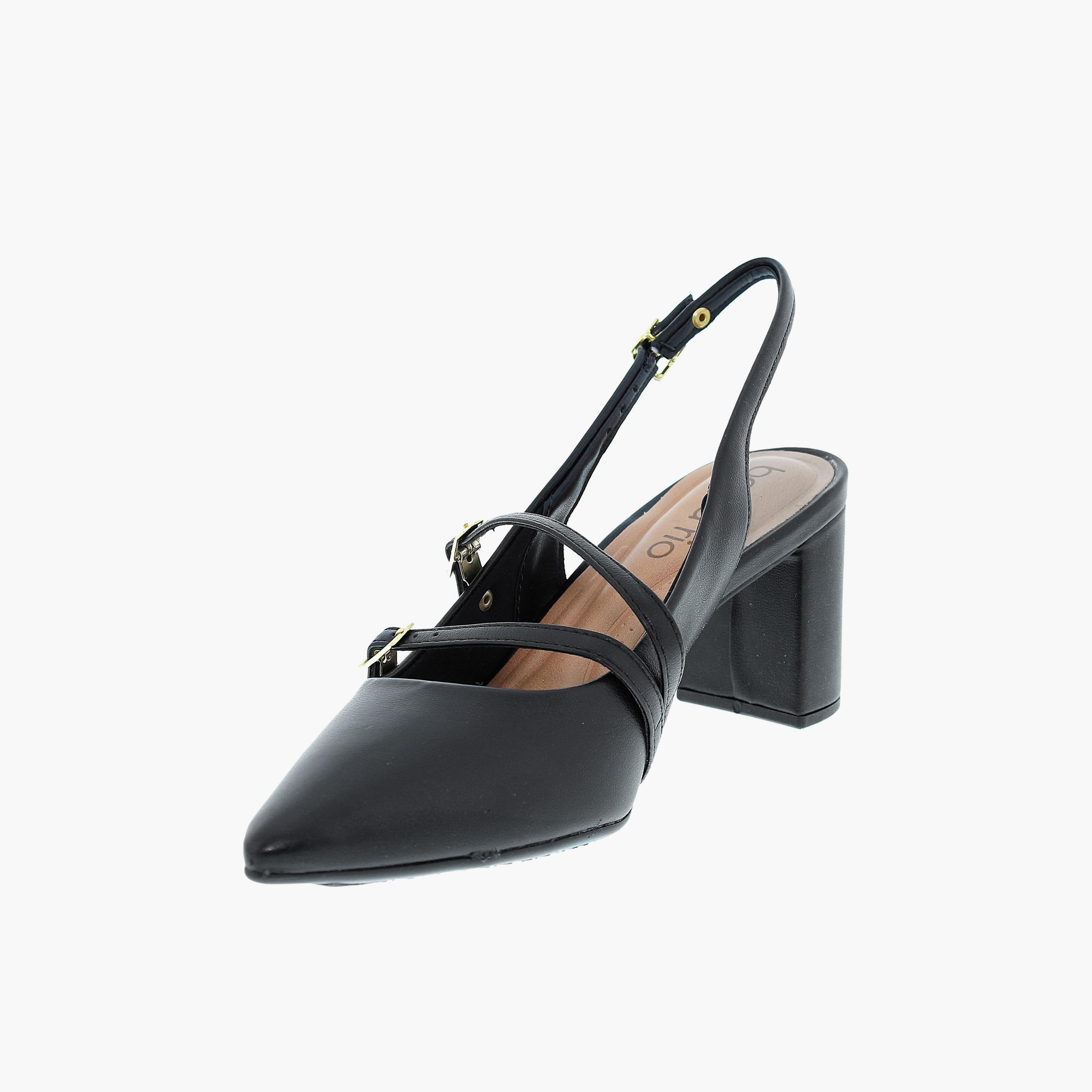 Beira Rio by Geoomnii  Women's Buckle Strap Block Pumps | 4241-234-9569-15745       -women-shoes-heels-image-5
