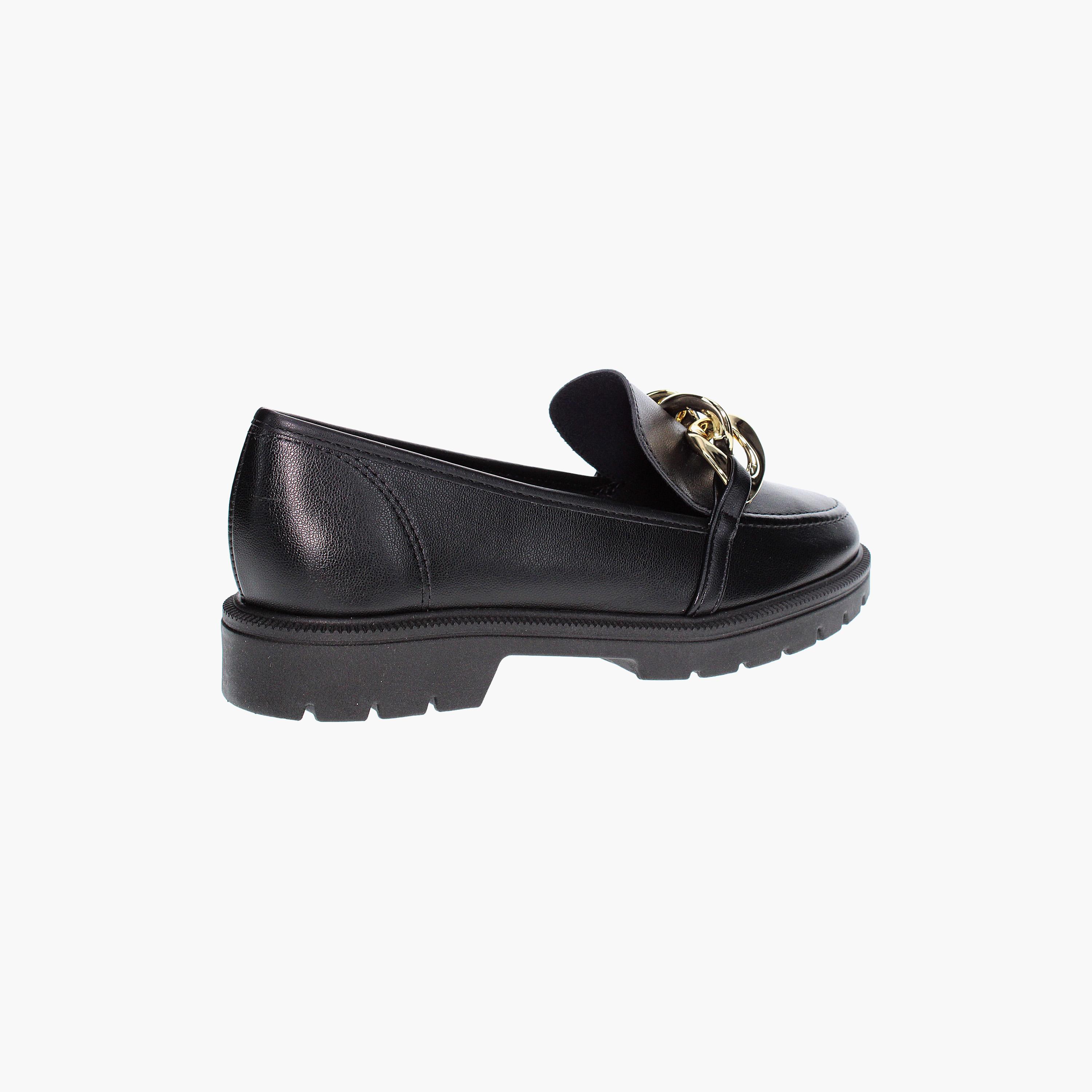 Beira Rio by Geoomnii  Women's Oxford Shoes with Metal Braided Chain Detail | 4283-105-9569    -women-shoes-loafersandmoccasins-image-2