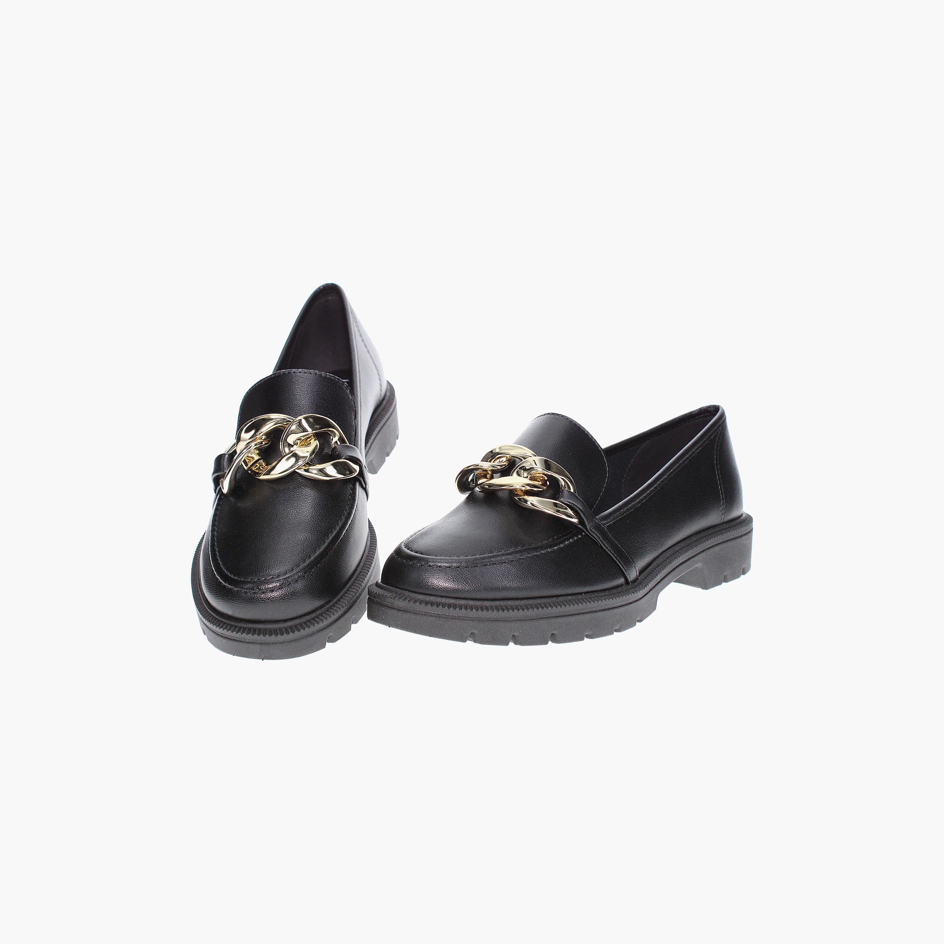 Beira Rio by Geoomnii  Women's Oxford Shoes with Metal Braided Chain Detail | 4283-105-9569    -women-shoes-loafersandmoccasins-image-4