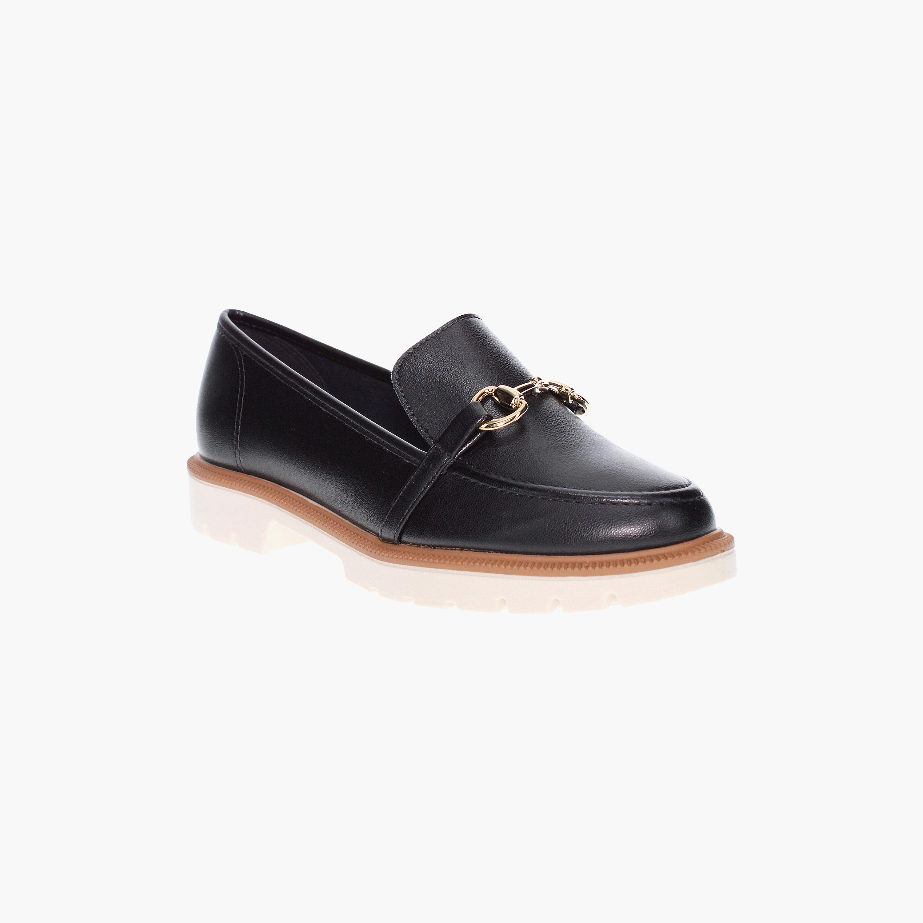حذاء لوفرز ذو هورسبيت للنساء من بيرا ريو بإبزيم ذهبي | 4283-204-9569-women-shoes-loafersandmoccasins-image-1