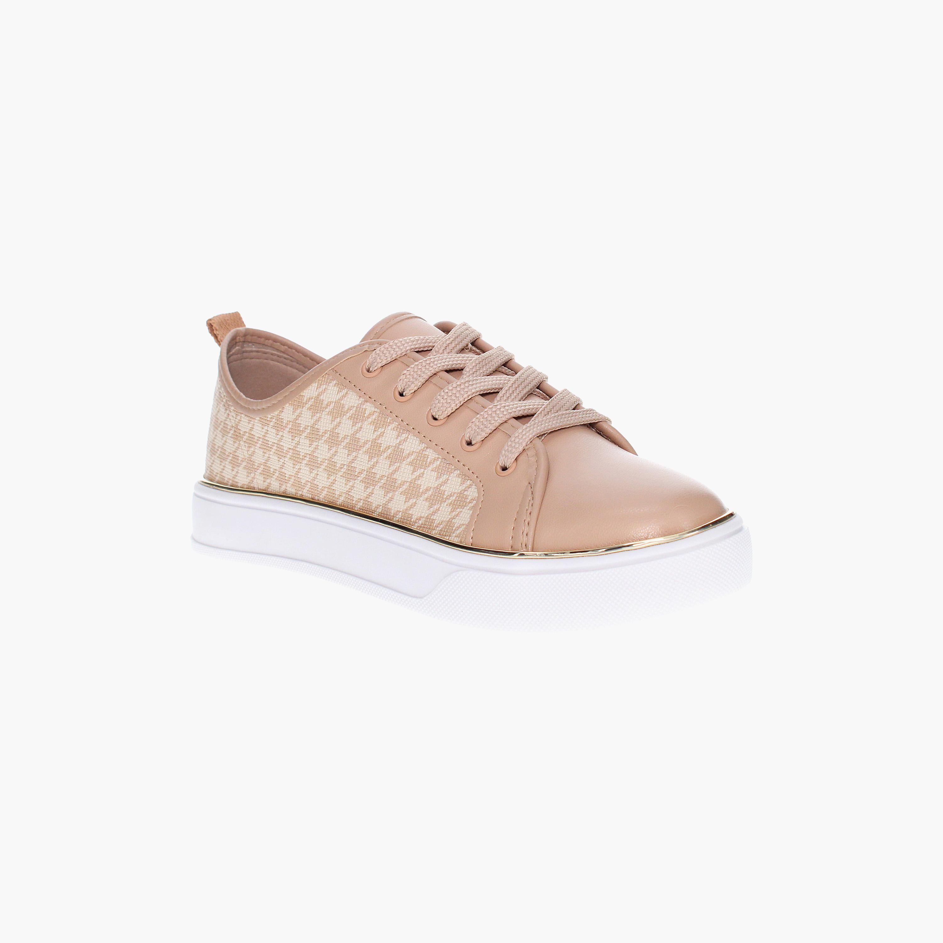 أحذية سنيكرز النسائية من بيرا ريو برباط علوي منخفض مع تصميم بطانة | 4294-306-26076-women-shoes-sneakers-image-1