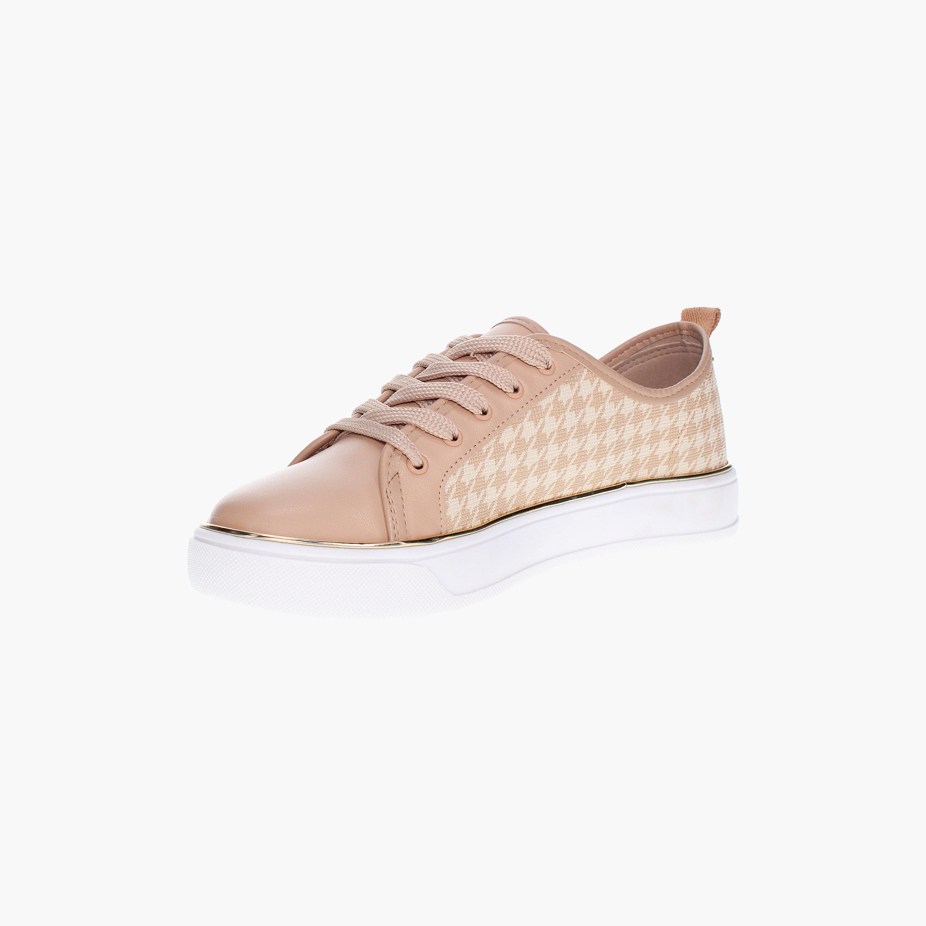 أحذية سنيكرز النسائية من بيرا ريو برباط علوي منخفض مع تصميم بطانة | 4294-306-26076-women-shoes-sneakers-image-3