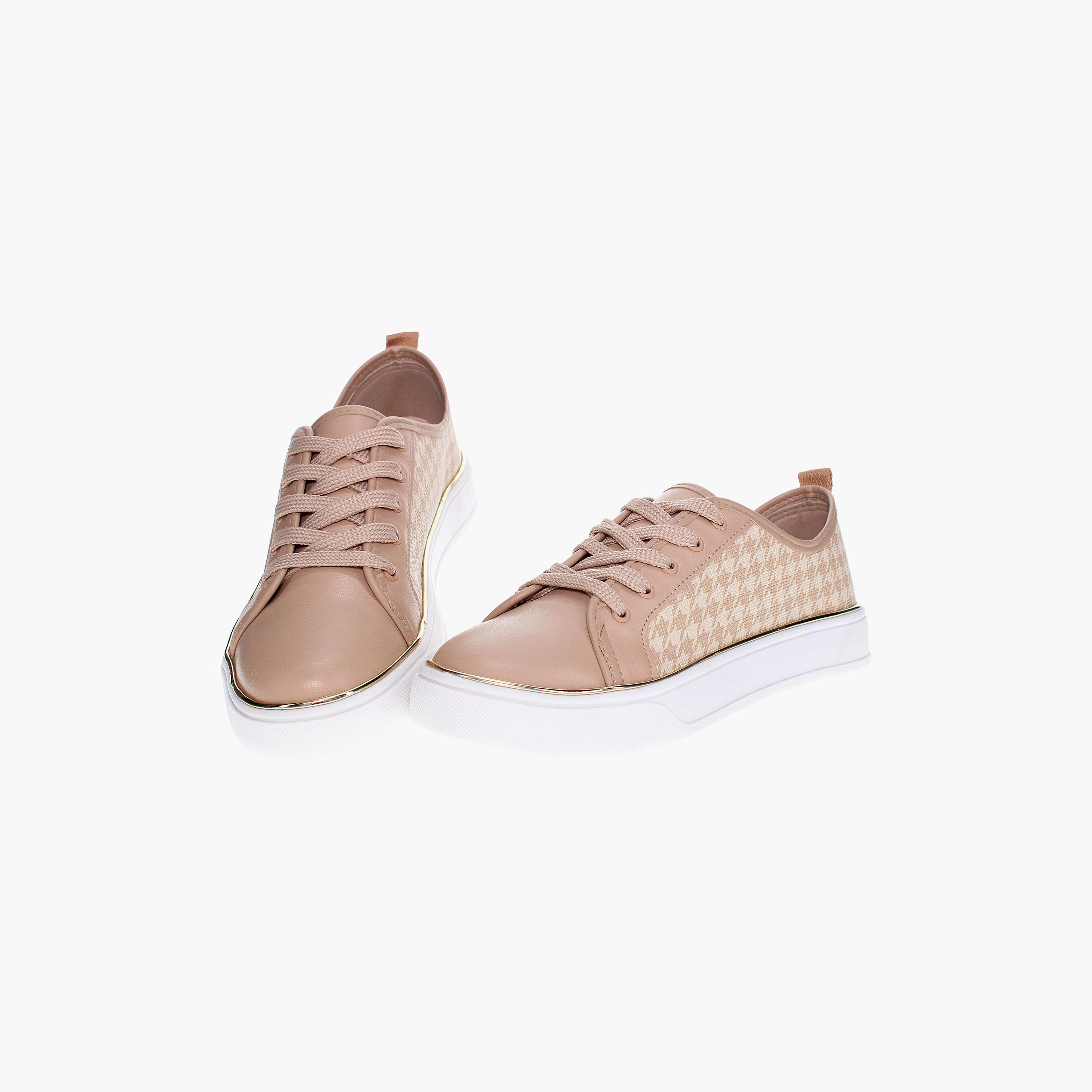 أحذية سنيكرز النسائية من بيرا ريو برباط علوي منخفض مع تصميم بطانة | 4294-306-26076-women-shoes-sneakers-image-4