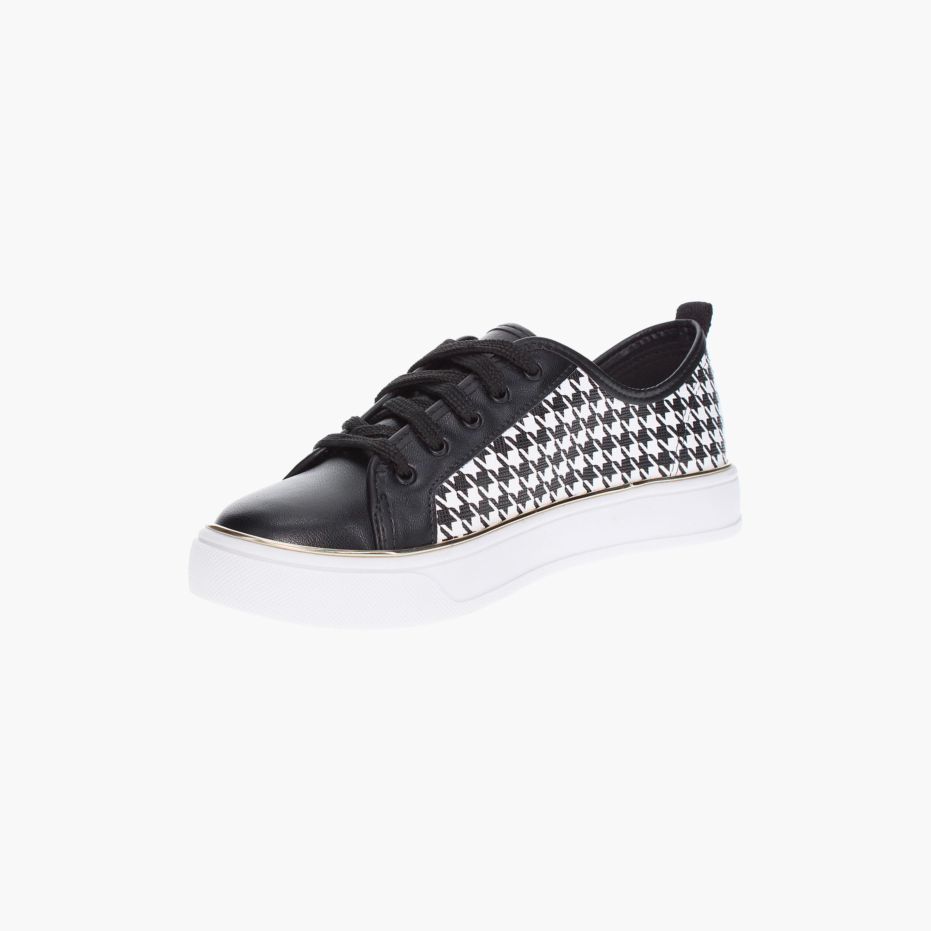 أحذية سنيكرز النسائية من بيرا ريو برباط علوي منخفض مع تصميم بطانة | 4294-306-26076-women-shoes-sneakers-image-3