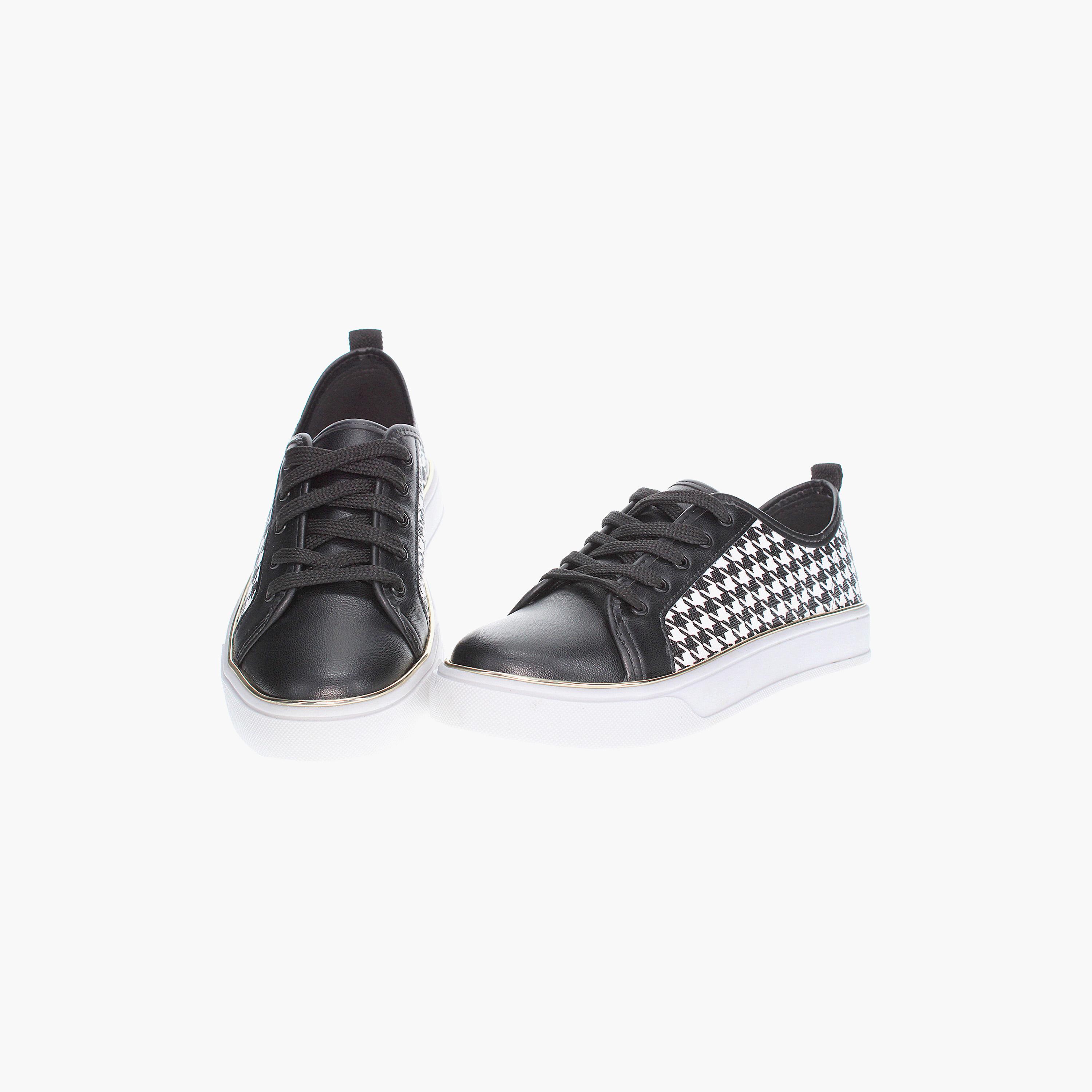 أحذية سنيكرز النسائية من بيرا ريو برباط علوي منخفض مع تصميم بطانة | 4294-306-26076-women-shoes-sneakers-image-4