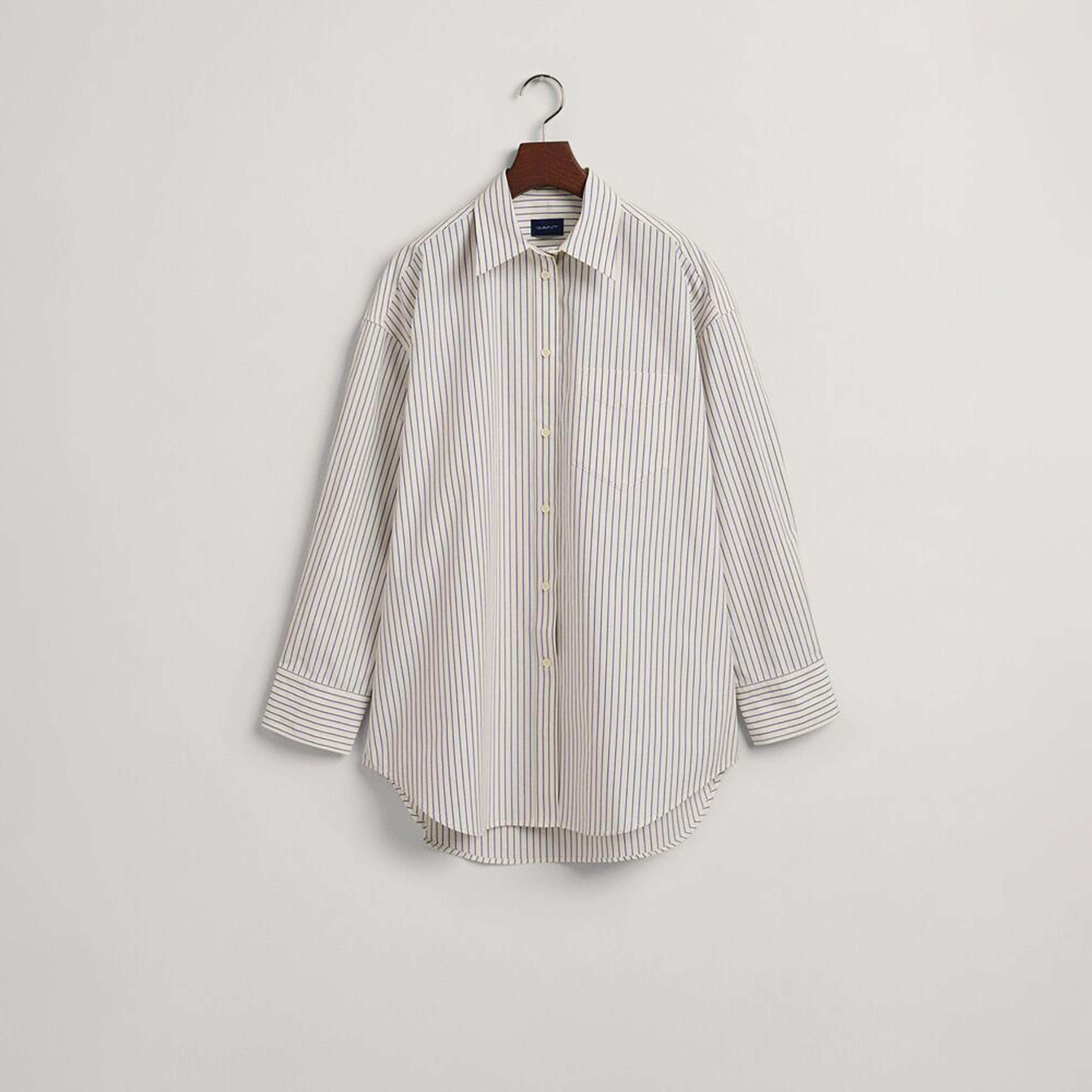 Gant Regular Fit Striped Collared Long Sleeves Women's Shirt-women-clothing-shirtsandblouses-shirts-image-1