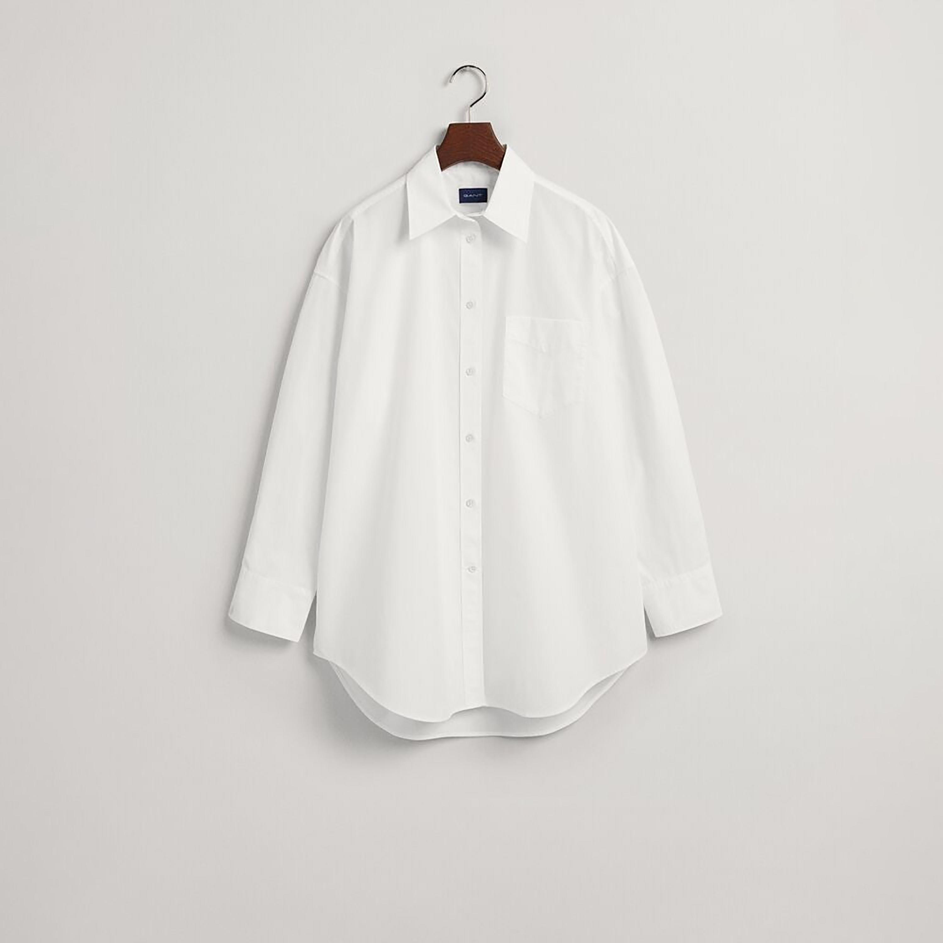 Gant Regular Fit Plain Collared Long Sleeves Women's Shirt-women-clothing-shirtsandblouses-shirts-image-1