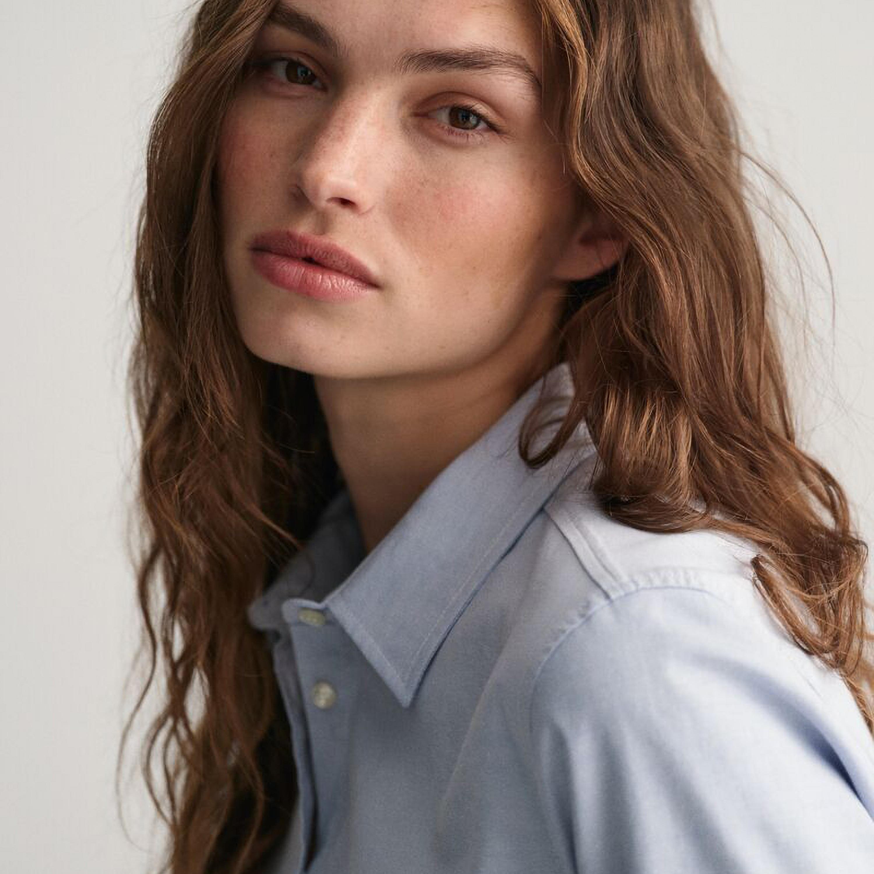 Gant Slim Fit Plain Collar Long Sleeves Shirt-women-clothing-shirtsandblouses-blouses-image-2