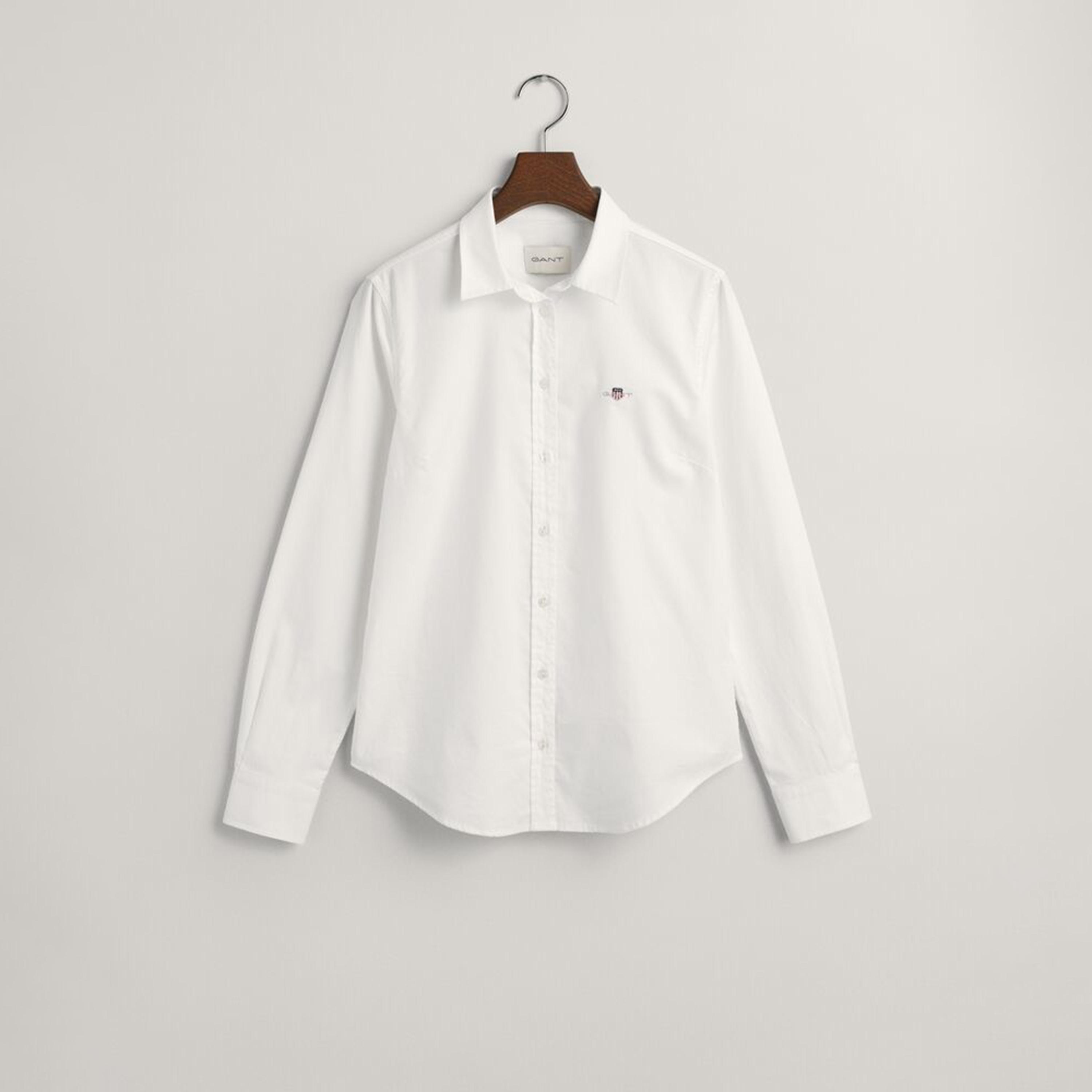 قميص غانت ذو ياقة عادية وأكمام طويلة-women-clothing-shirtsandblouses-blouses-image-1