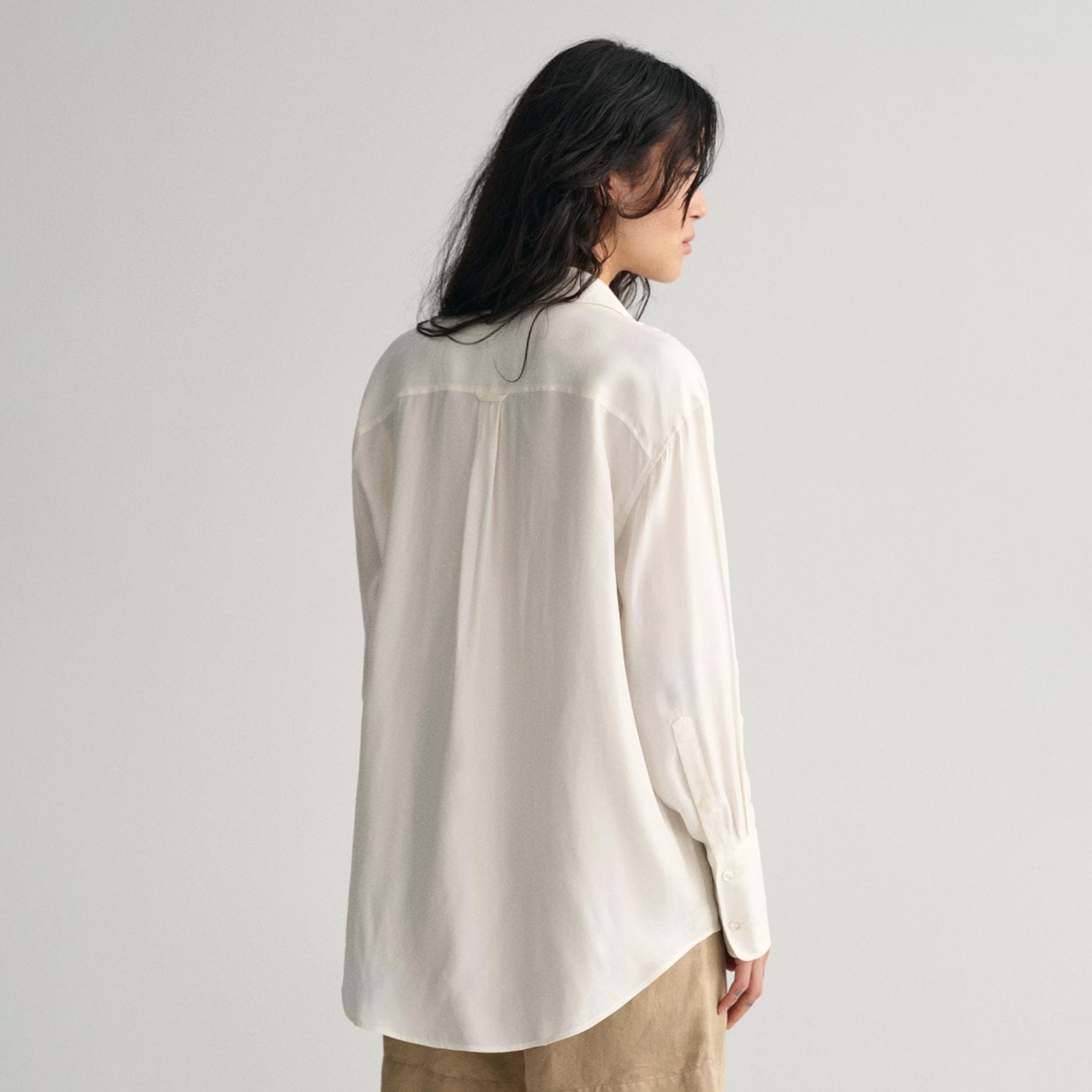 Gant Relaxed Fit Plain Collared Gathered Sleeves Shirt-men-clothing-shirts-image-4