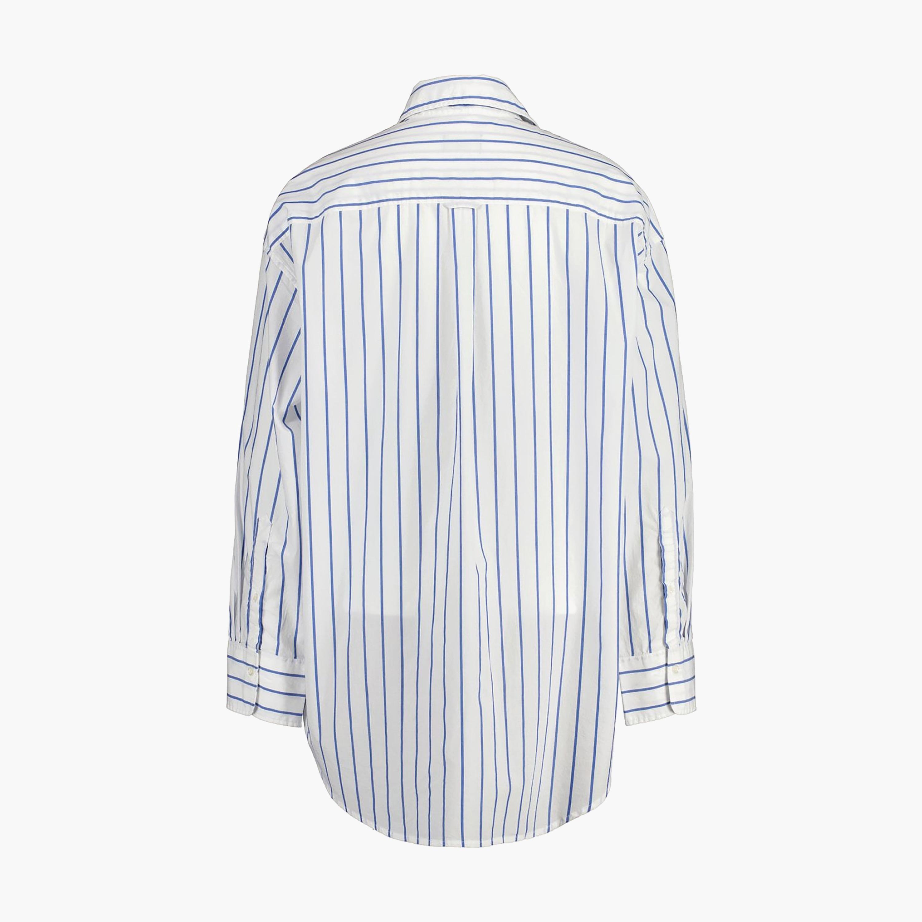 Gant Oversize Fit Striped Collared Long Sleeves Women's Shirt-women-clothing-shirtsandblouses-shirts-image-5