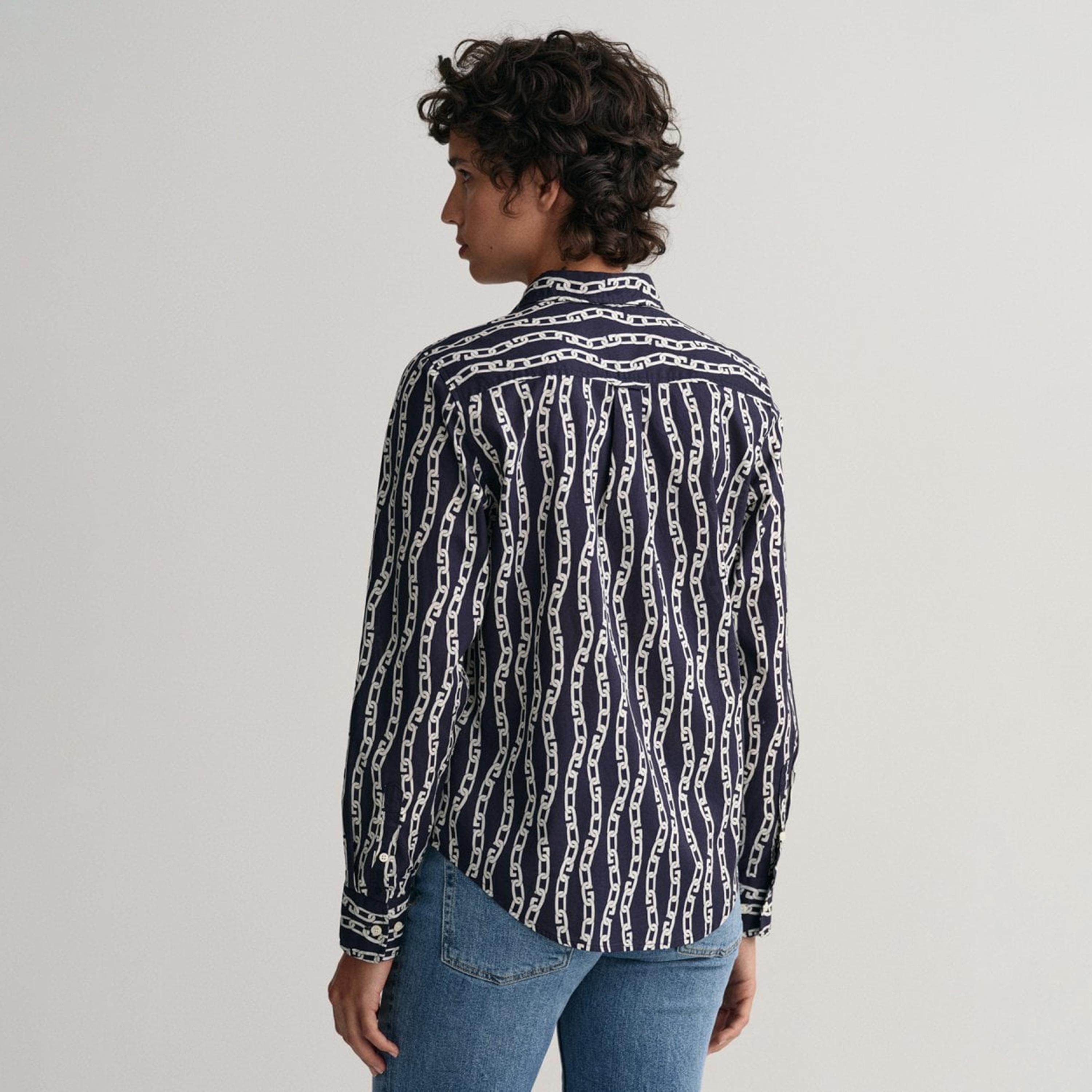 Gant Regular Fit Linked Chain Print Collared Long Sleeves Shirt-women-clothing-shirtsandblouses-shirts-image-4