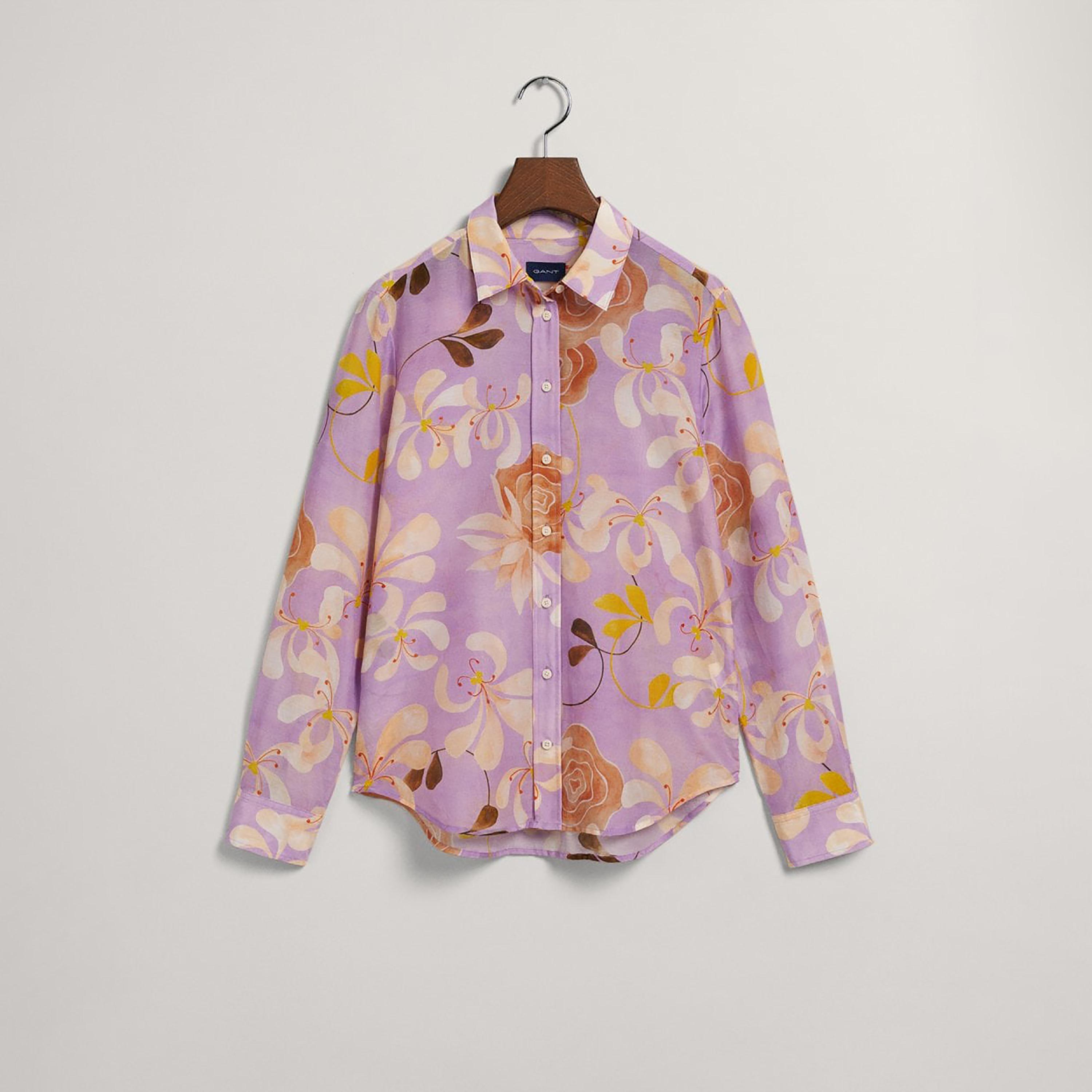 Gant Regular Fit Floral Print Collared Long Sleeves Women's Shirt-women-clothing-shirtsandblouses-shirts-image-5