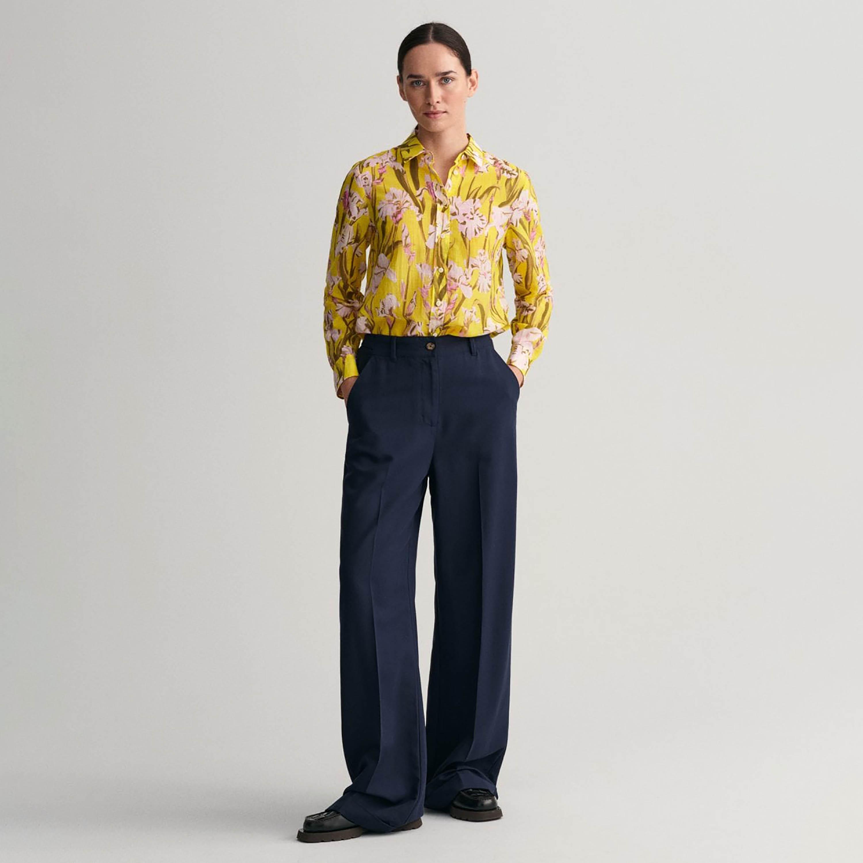 Gant Regular Fit Floral Print Collared Long Sleeves Women's Shirt-women-clothing-shirtsandblouses-shirts-image-8