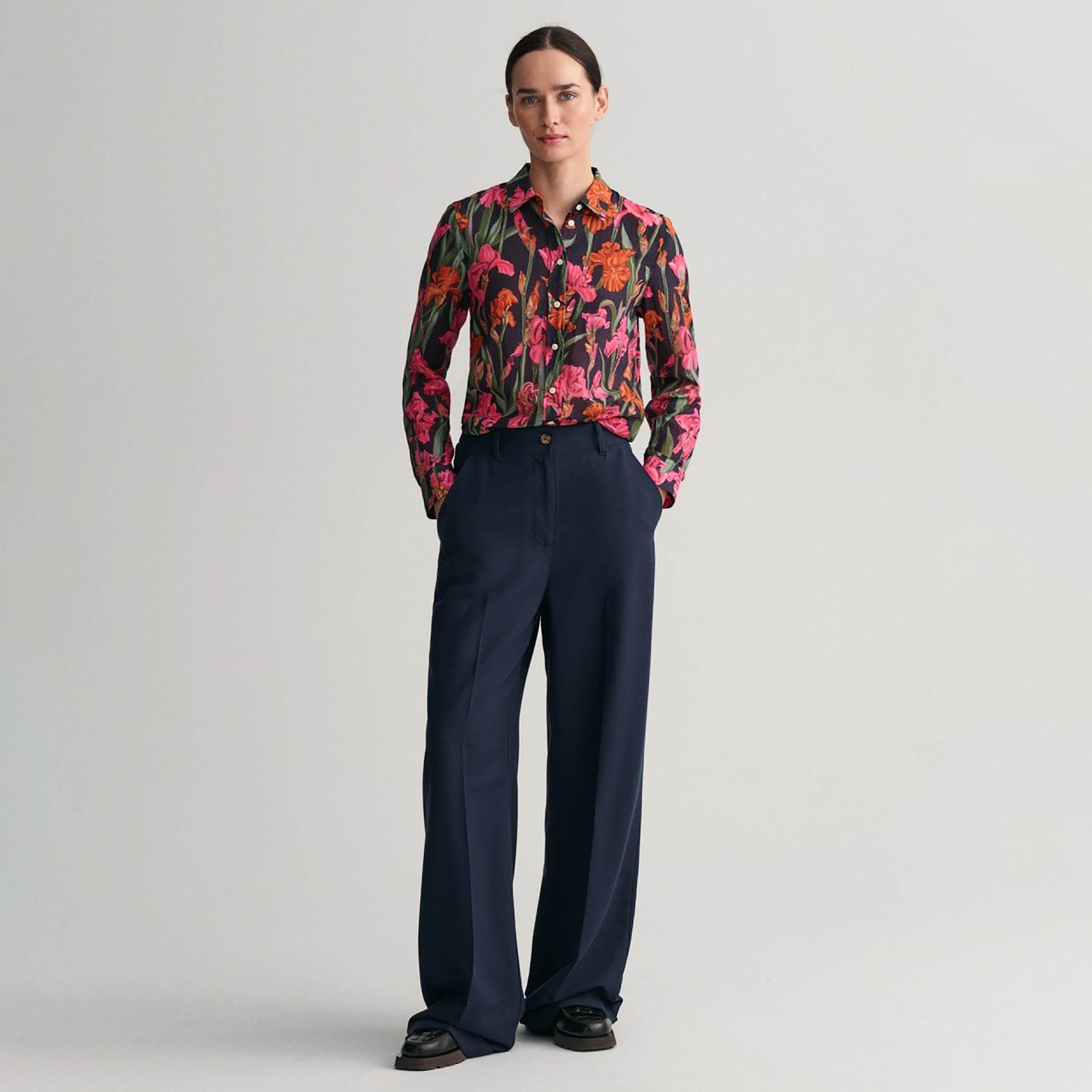 Gant Regular Fit Floral Print Collared Long Sleeves Women's Shirt-women-clothing-shirtsandblouses-shirts-image-3