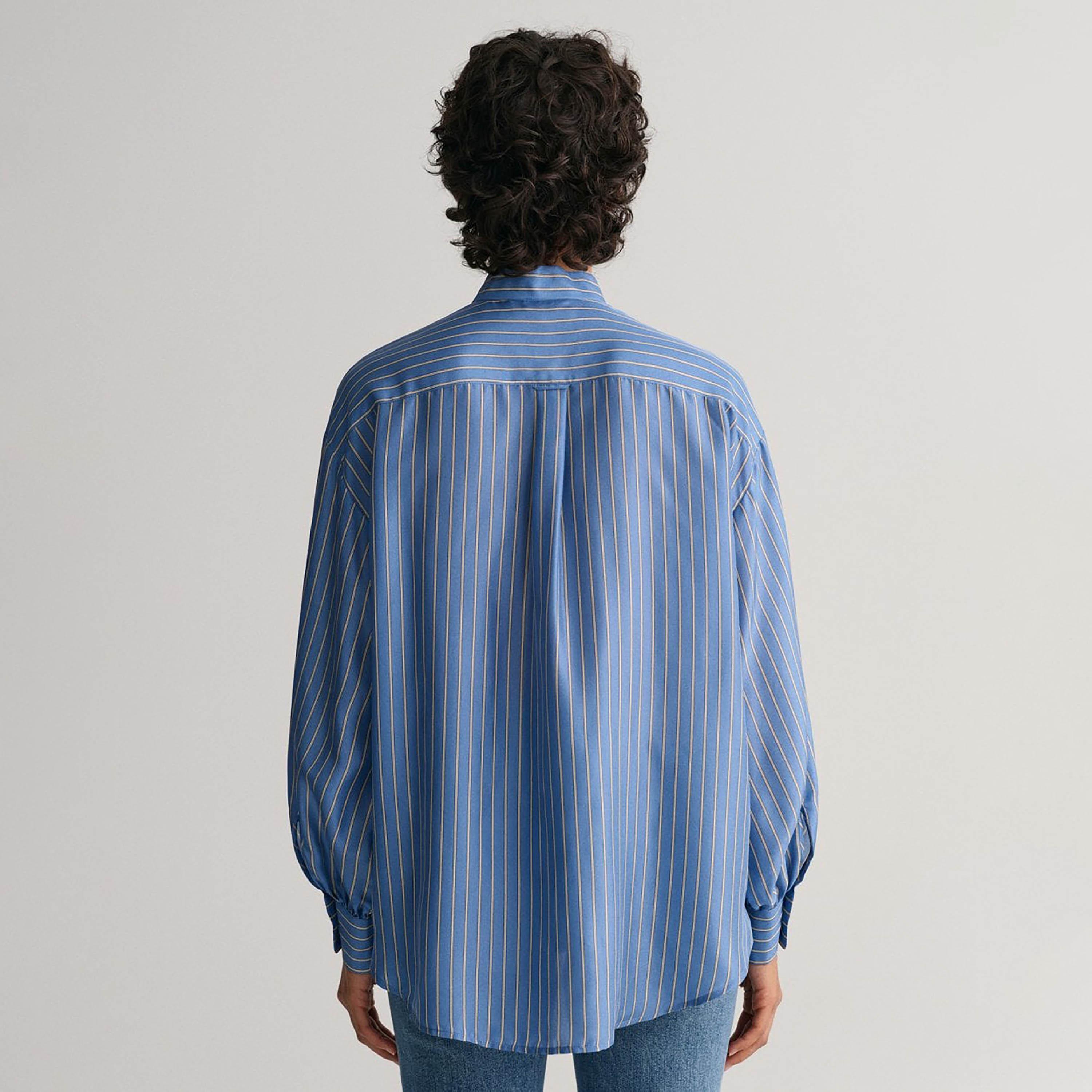 Gant Regular Fit Striped Collared Long Sleeves Women's Shirt-women-clothing-shirtsandblouses-shirts-image-4