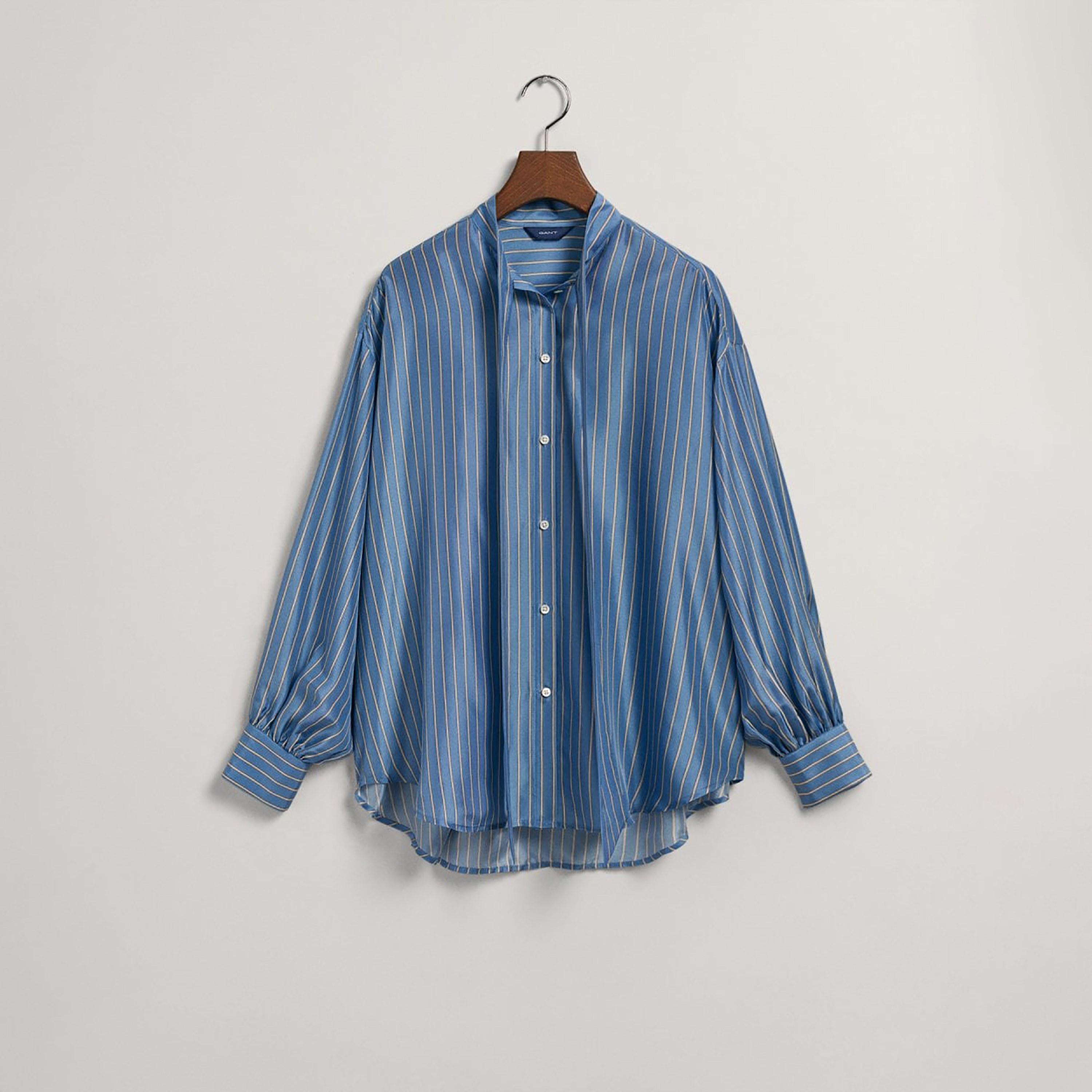 Gant Regular Fit Striped Collared Long Sleeves Women's Shirt-women-clothing-shirtsandblouses-shirts-image-5