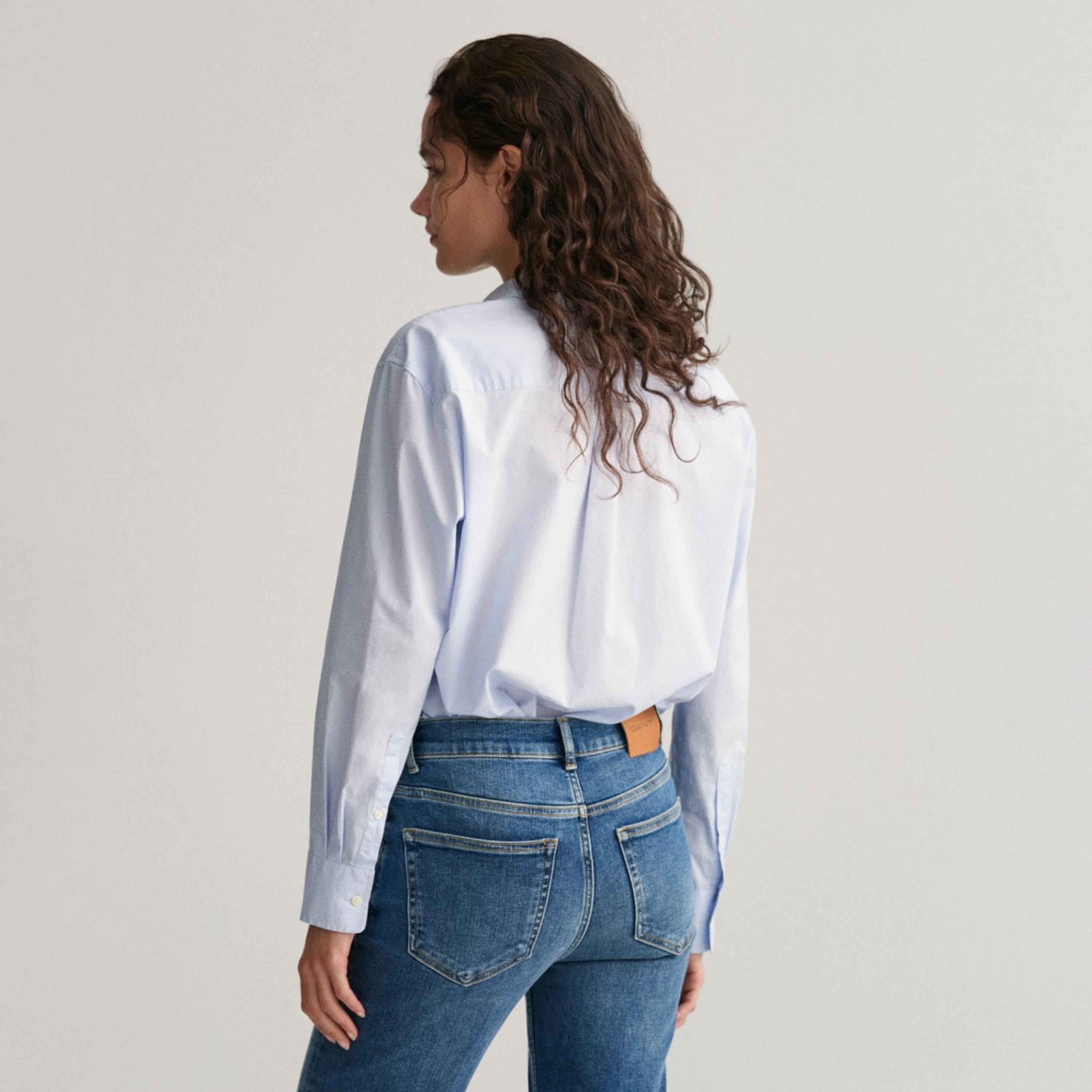 Gant Relaxed Fit Plain Collared Long Sleeves Shirt-women-clothing-shirtsandblouses-shirts-image-3
