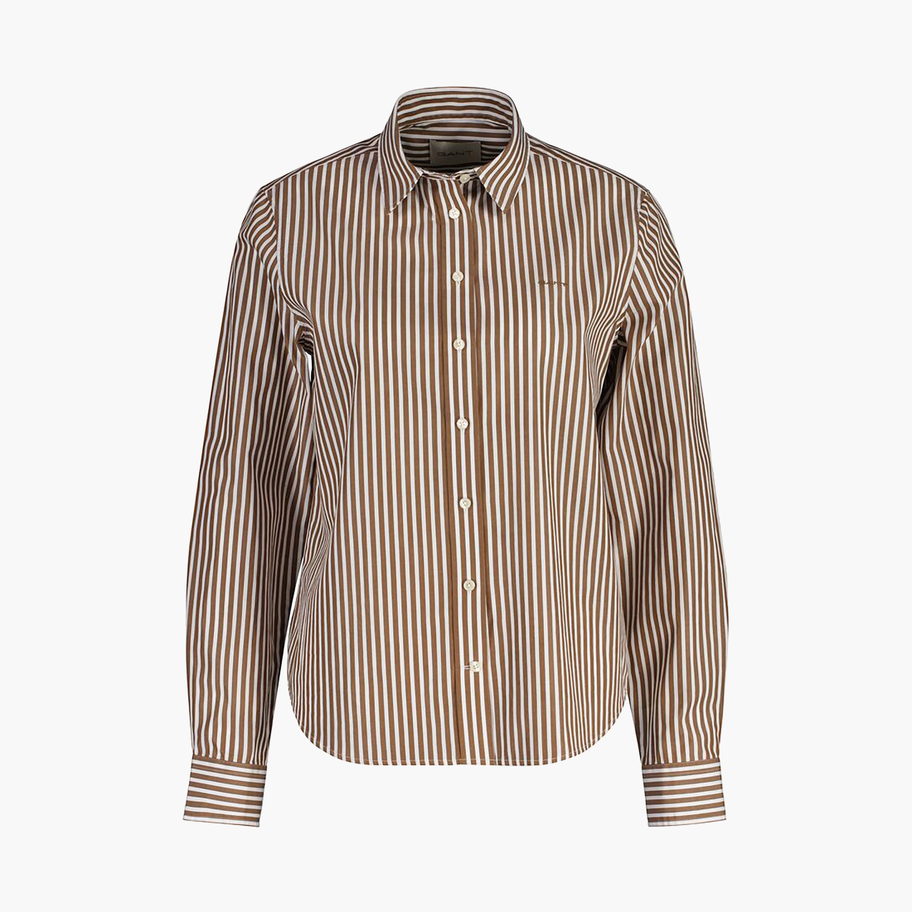 Gant Regular Fit Striped Collared Long Sleeves Women's Shirt-women-clothing-shirtsandblouses-shirts-image-21