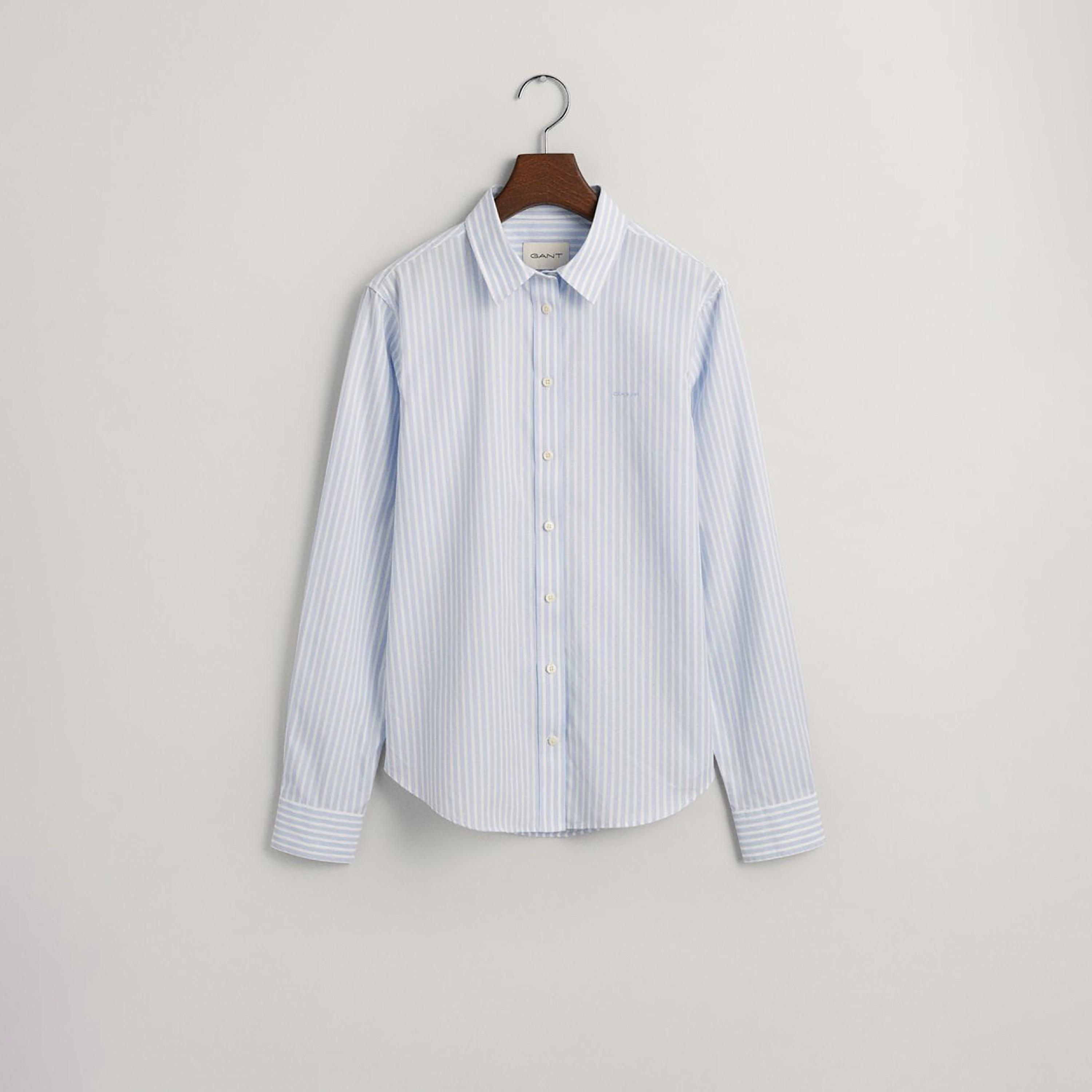 Gant Regular Fit Striped Collared Long Sleeves Women's Shirt-women-clothing-shirtsandblouses-shirts-image-5