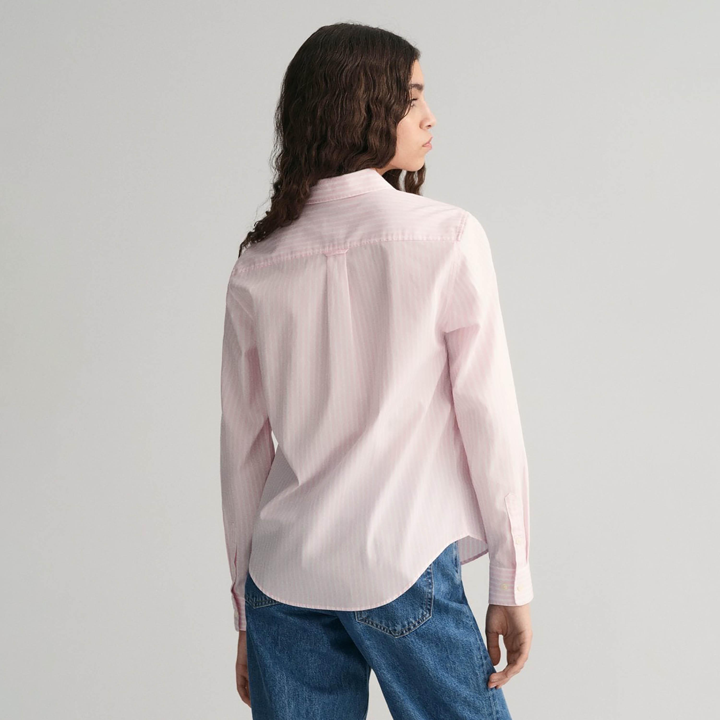 Gant Regular Fit Striped Collared Long Sleeves Women's Shirt-women-clothing-shirtsandblouses-shirts-image-9