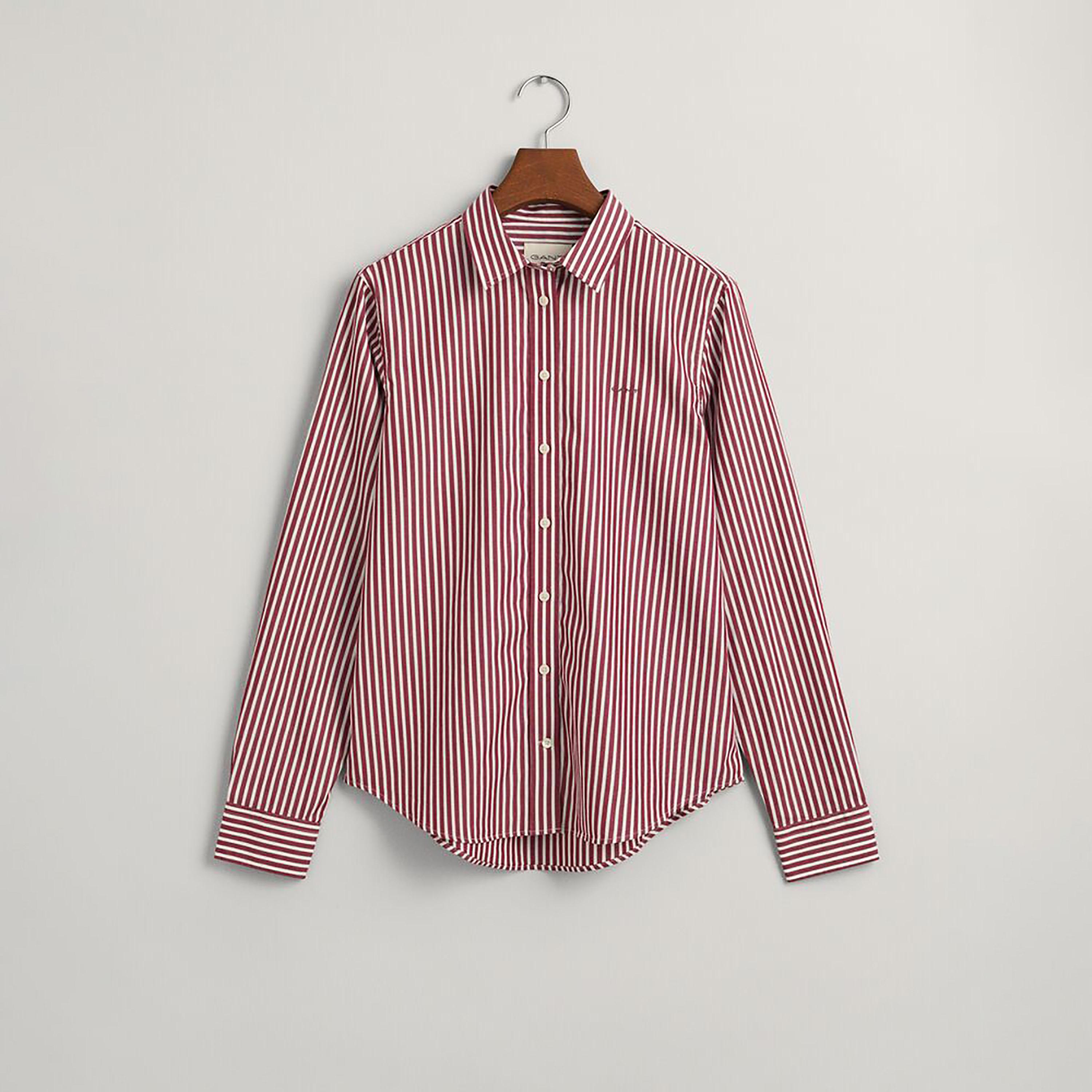 Gant Regular Fit Striped Collared Long Sleeves Women's Shirt-women-clothing-shirtsandblouses-shirts-image-18