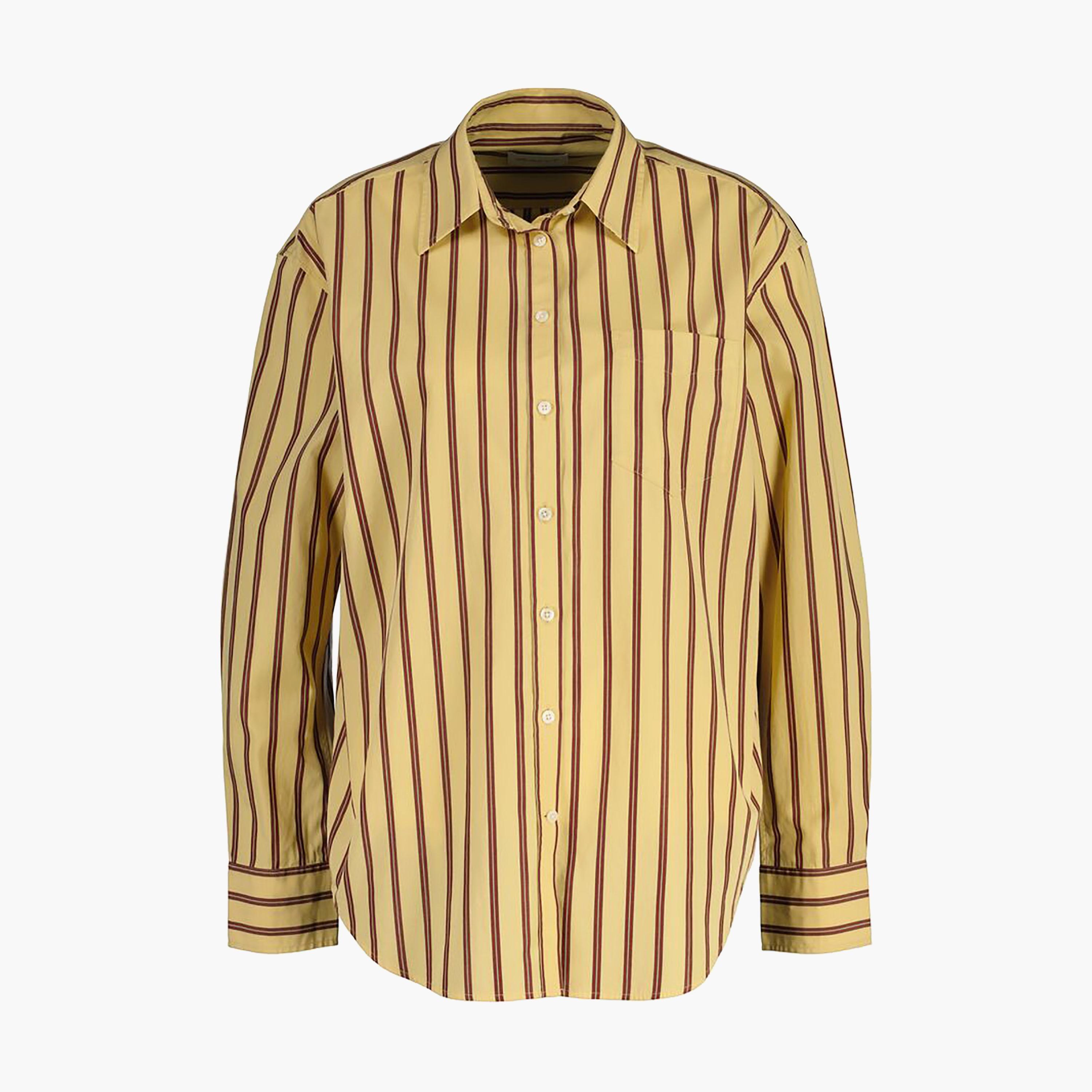 Gant Relaxed Fit Striped Collared Long Sleeves Women's Shirt-women-clothing-shirtsandblouses-shirts-image-16