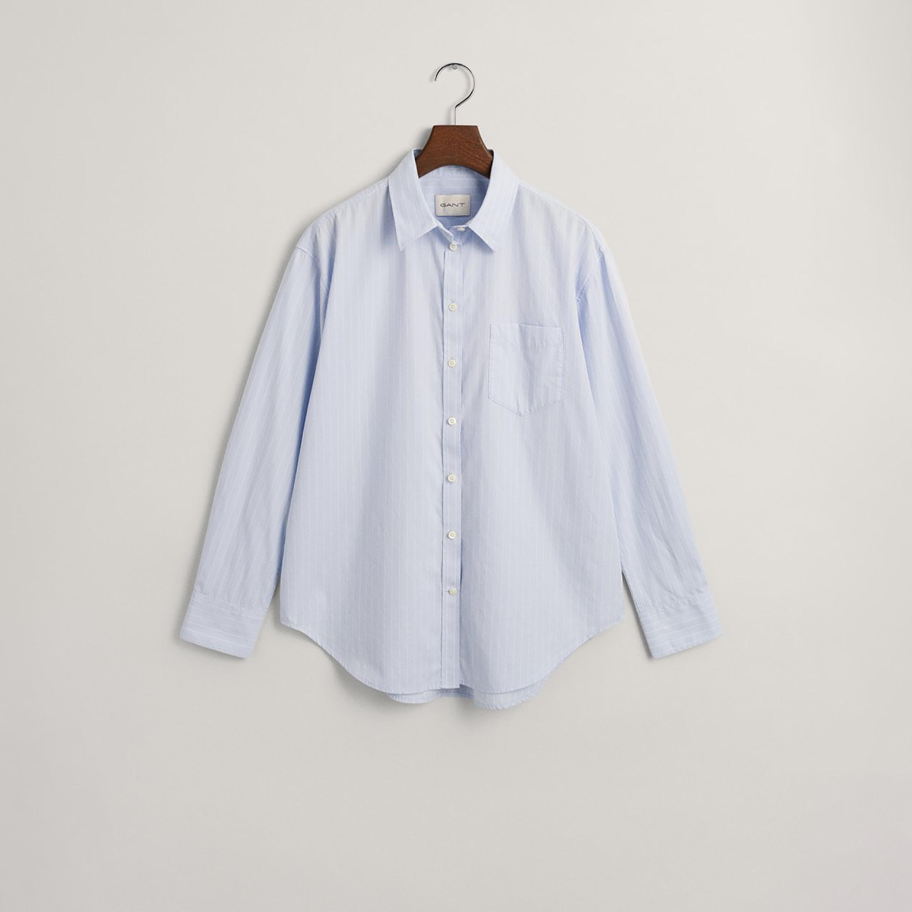 Gant Relaxed Fit Striped Collared Long Sleeves Women's Shirt-women-clothing-shirtsandblouses-shirts-image-15