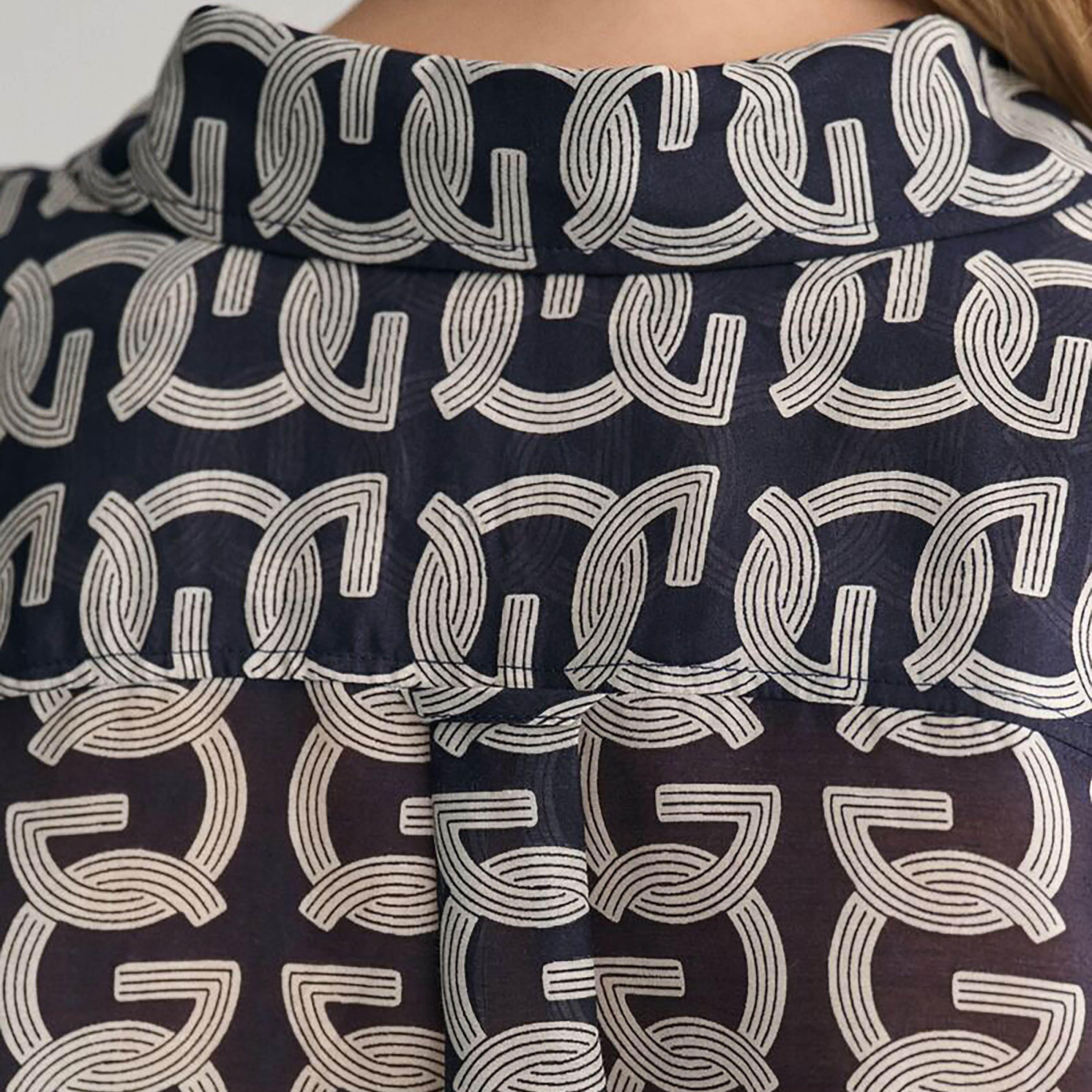 قميص نسائي بأكمام طويلة بياقة مطبوعة من غانت مريح-women-clothing-shirtsandblouses-shirts-image-4