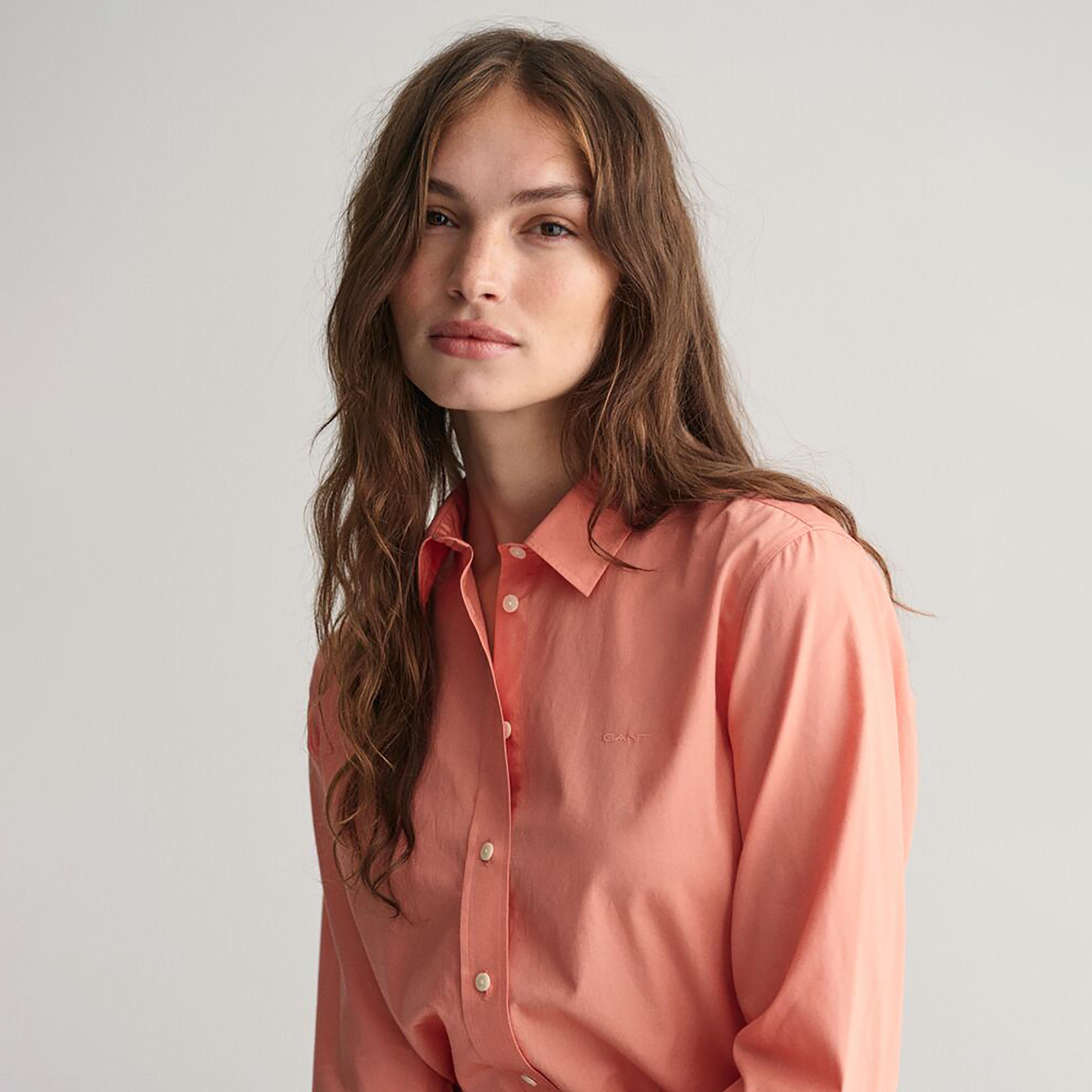 Gant Regular Fit Plain Collared Long Sleeves Women's Shirt-women-clothing-shirtsandblouses-shirts-image-2