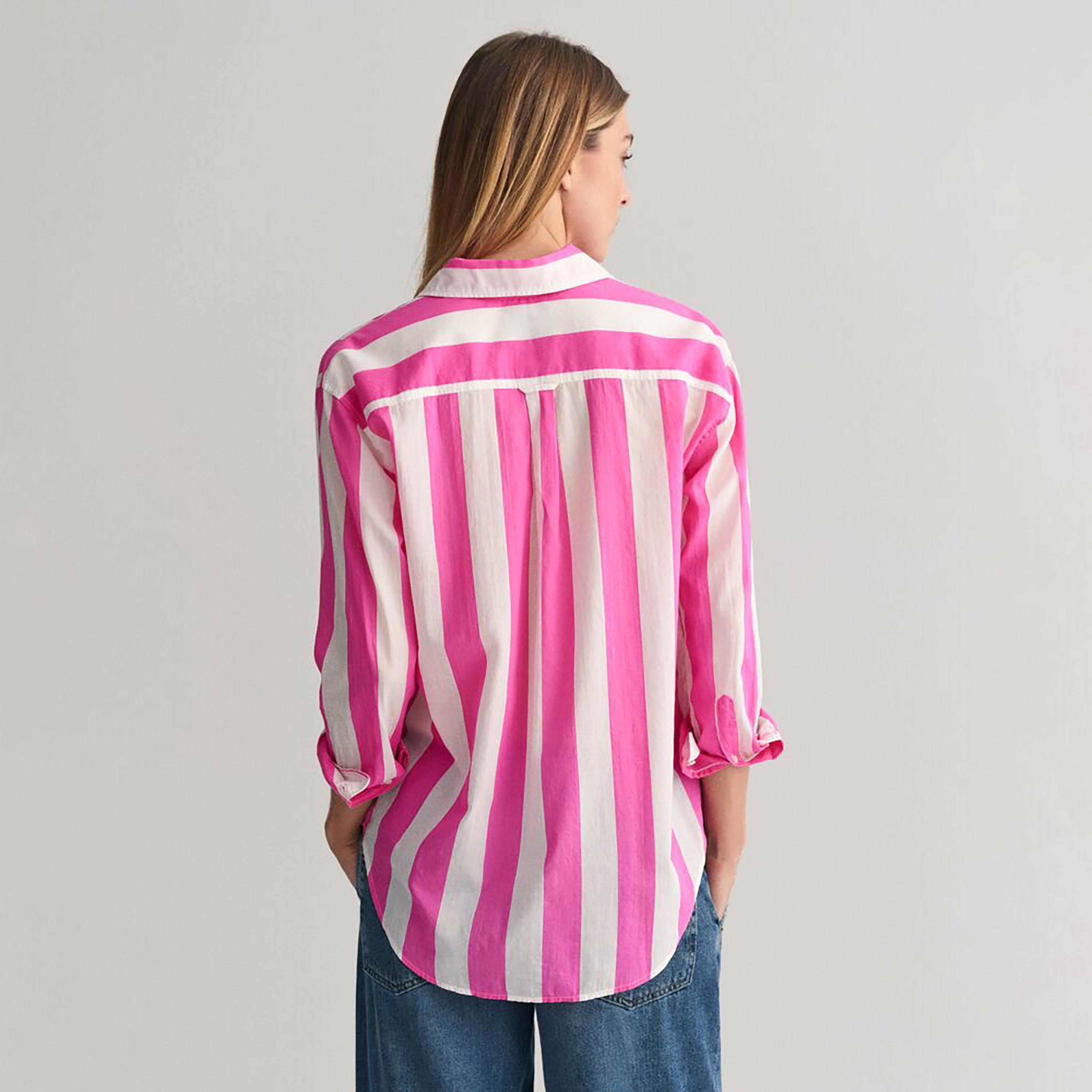 قميص نسائي مخطط بياقة وأكمام طويلة من Gant-women-clothing-shirtsandblouses-shirts-image-9