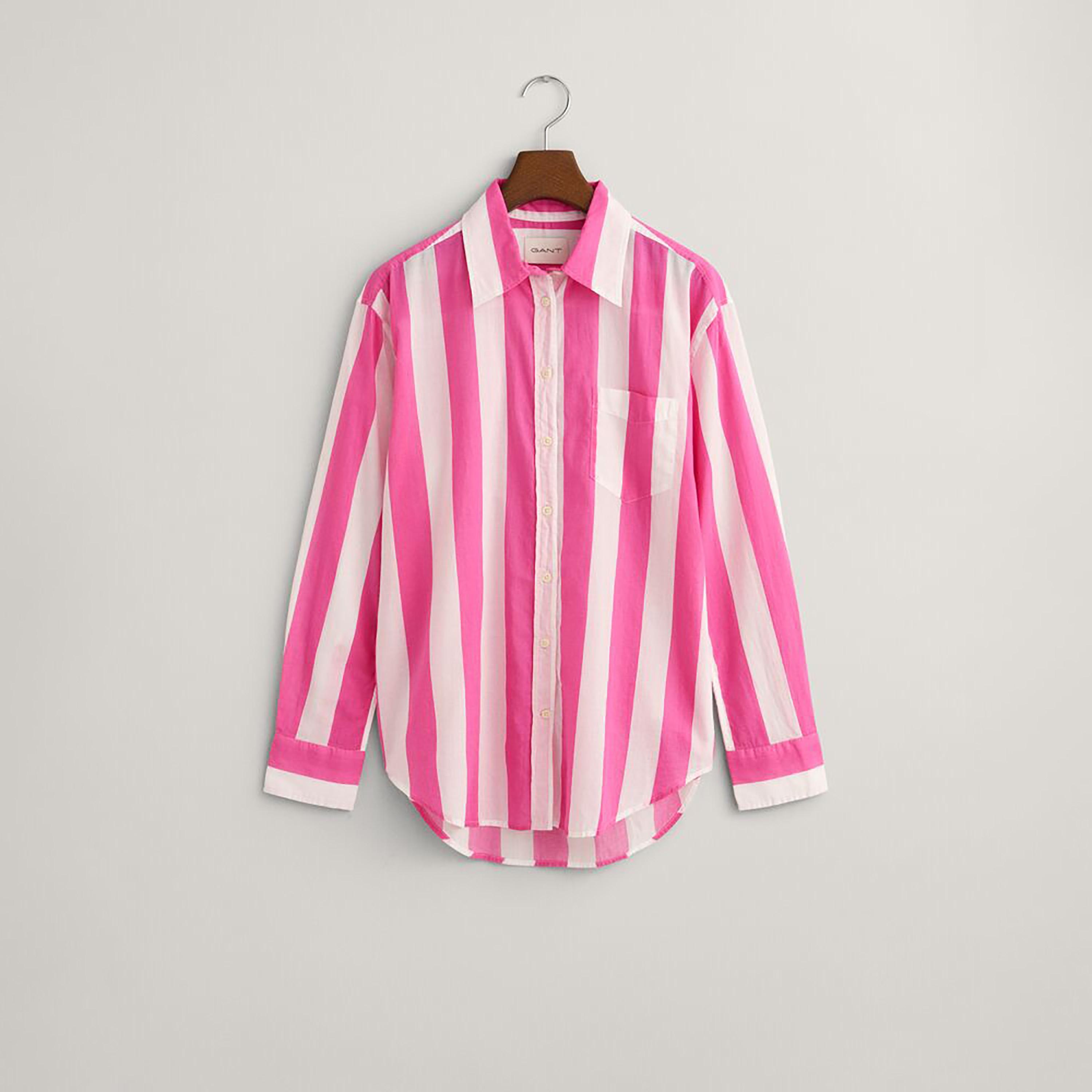 قميص نسائي مخطط بياقة وأكمام طويلة من Gant-women-clothing-shirtsandblouses-shirts-image-10