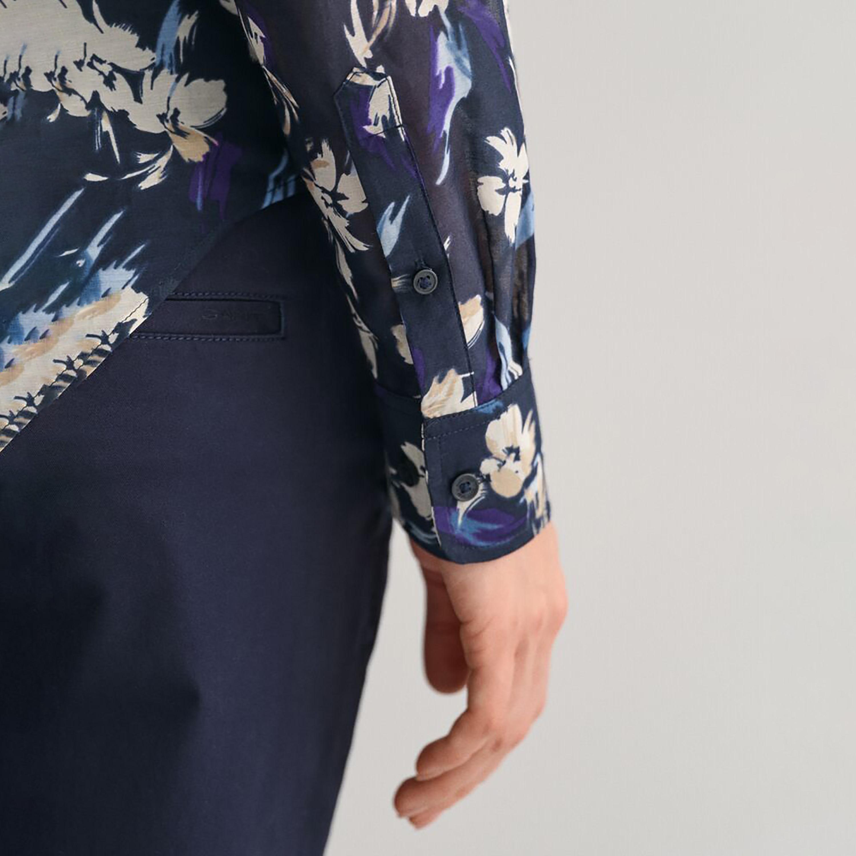 Gant Regular Fit Floral Print Collared Long Sleeves Women's Shirt-women-clothing-shirtsandblouses-shirts-image-2