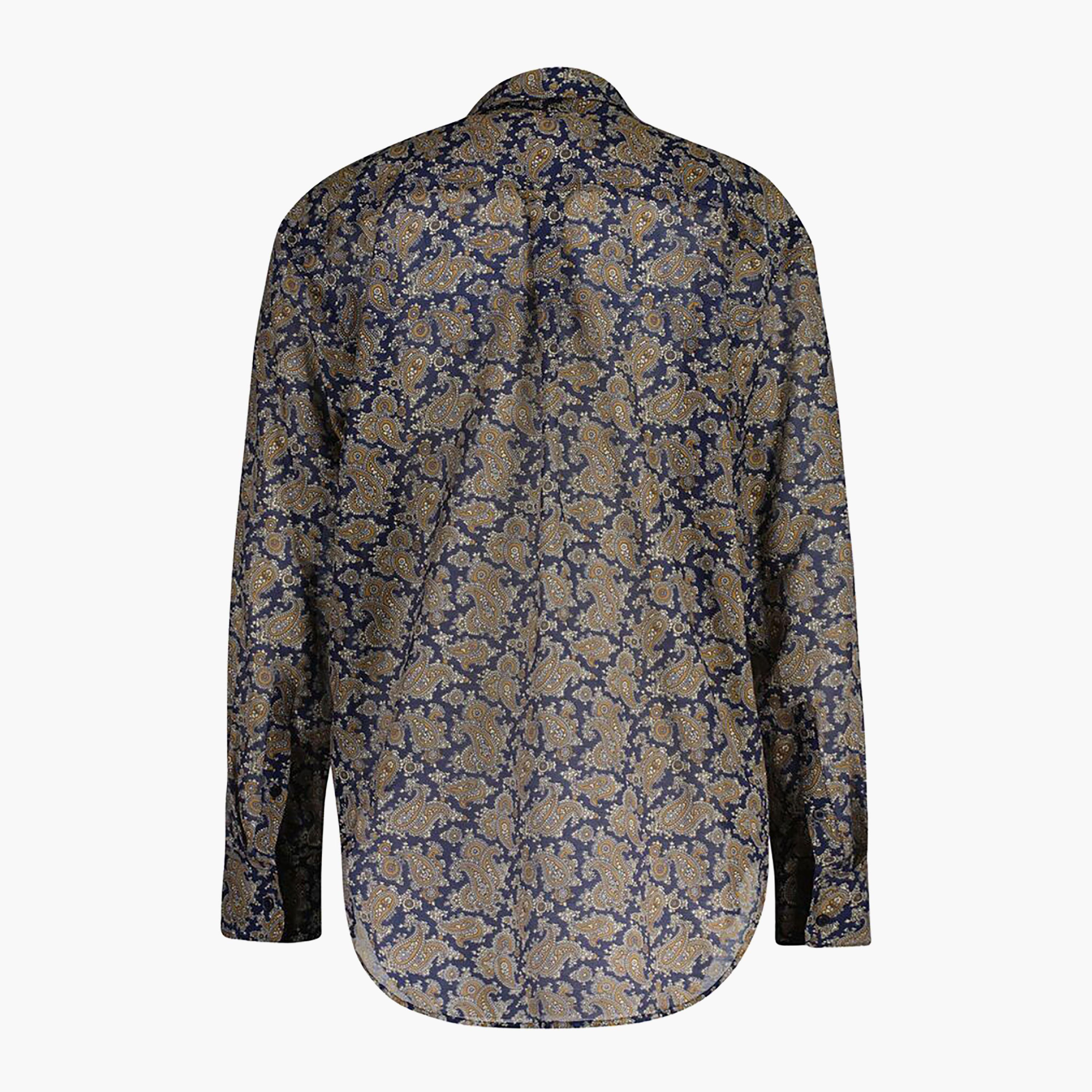 قميص نسائي بياقة بيزلي وأكمام طويلة من Gant-women-clothing-shirtsandblouses-shirts-image-2
