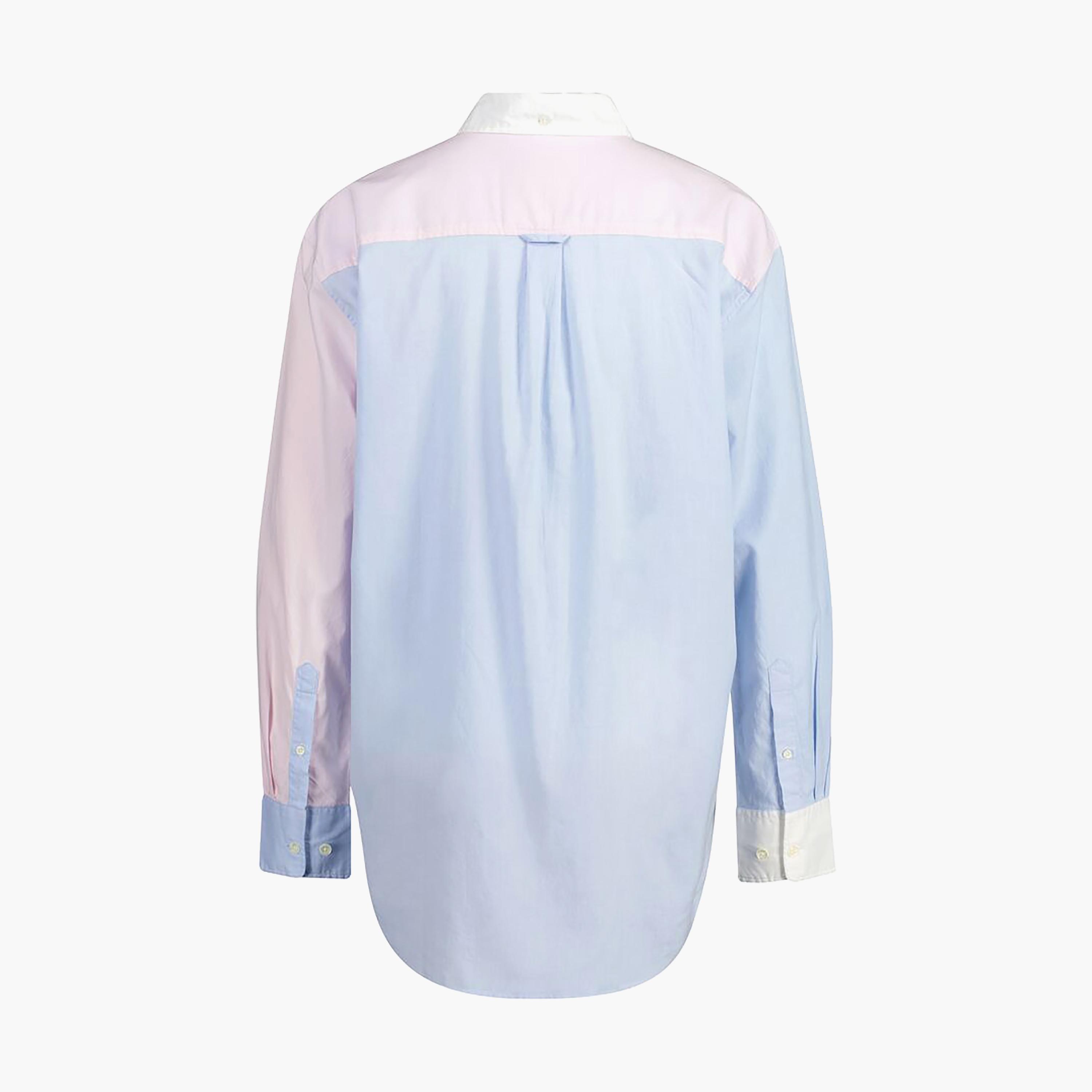 قميص نسائي من Gant ذو تصميم مريح وأكمام طويلة وياقة بأزرار سفلية وأكمام طويلة-women-clothing-shirtsandblouses-shirts-image-3